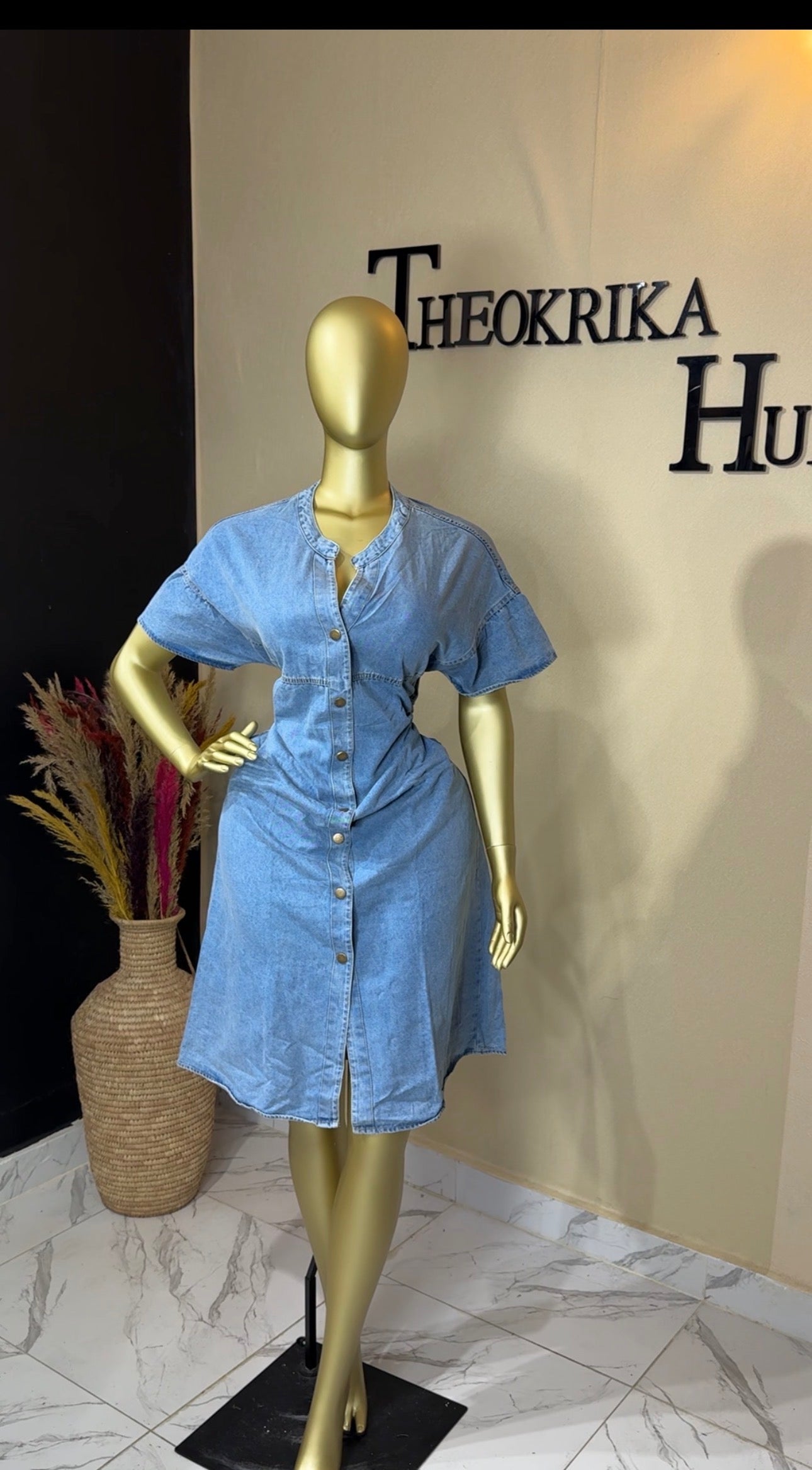 Denim dress size 14/16