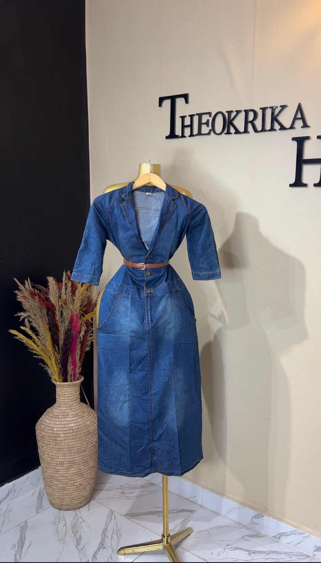 Denim dress size 8