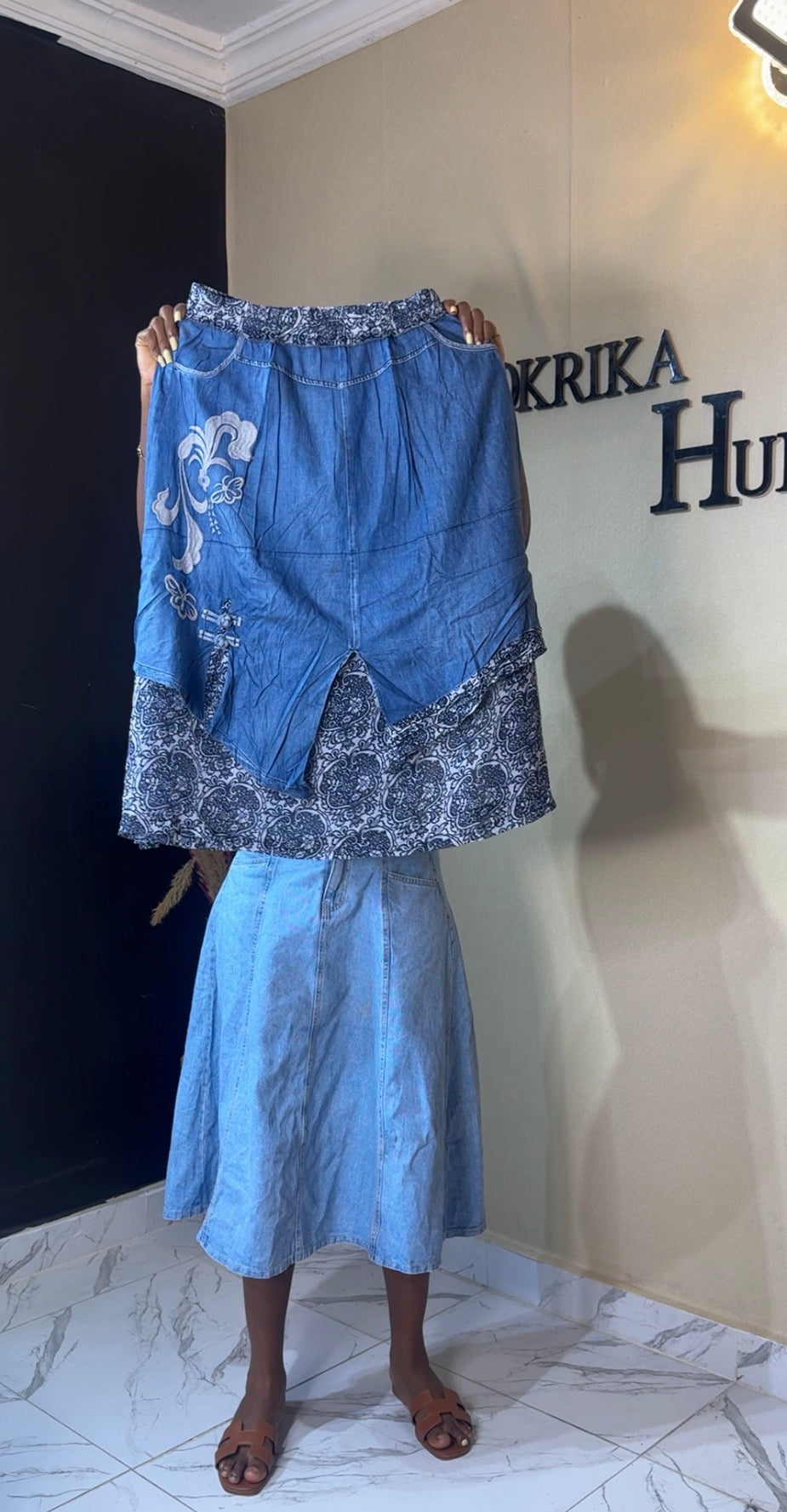 Denim skirt size 12/14