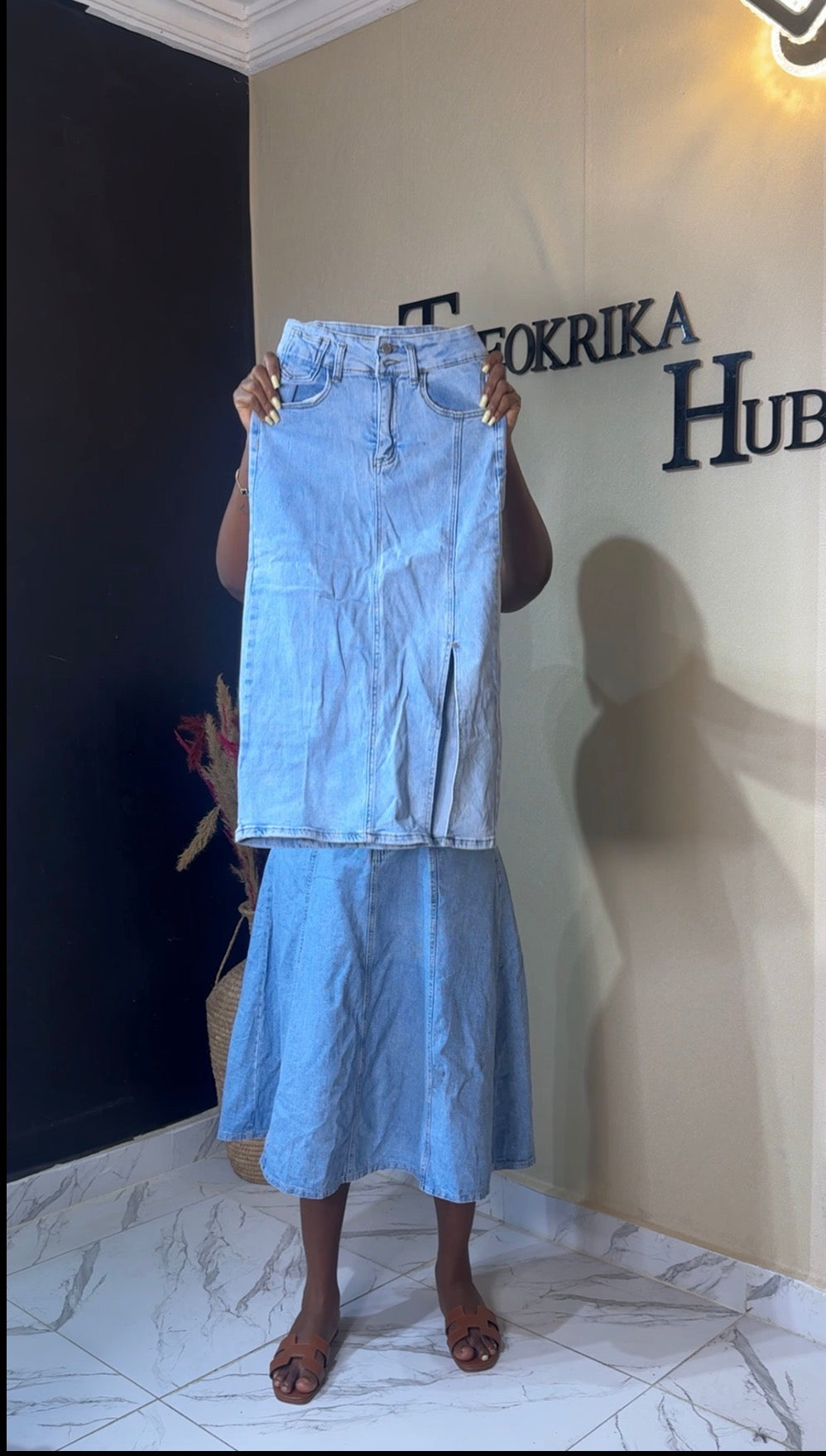 Denim skirt size 6/8