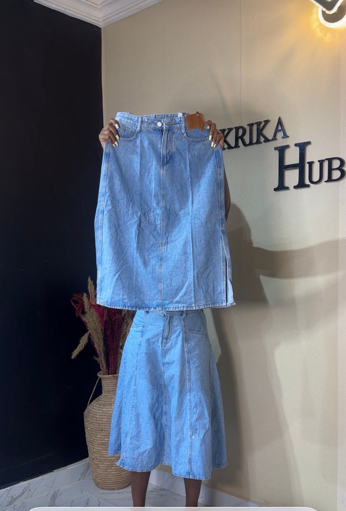 Denim skirt size 10