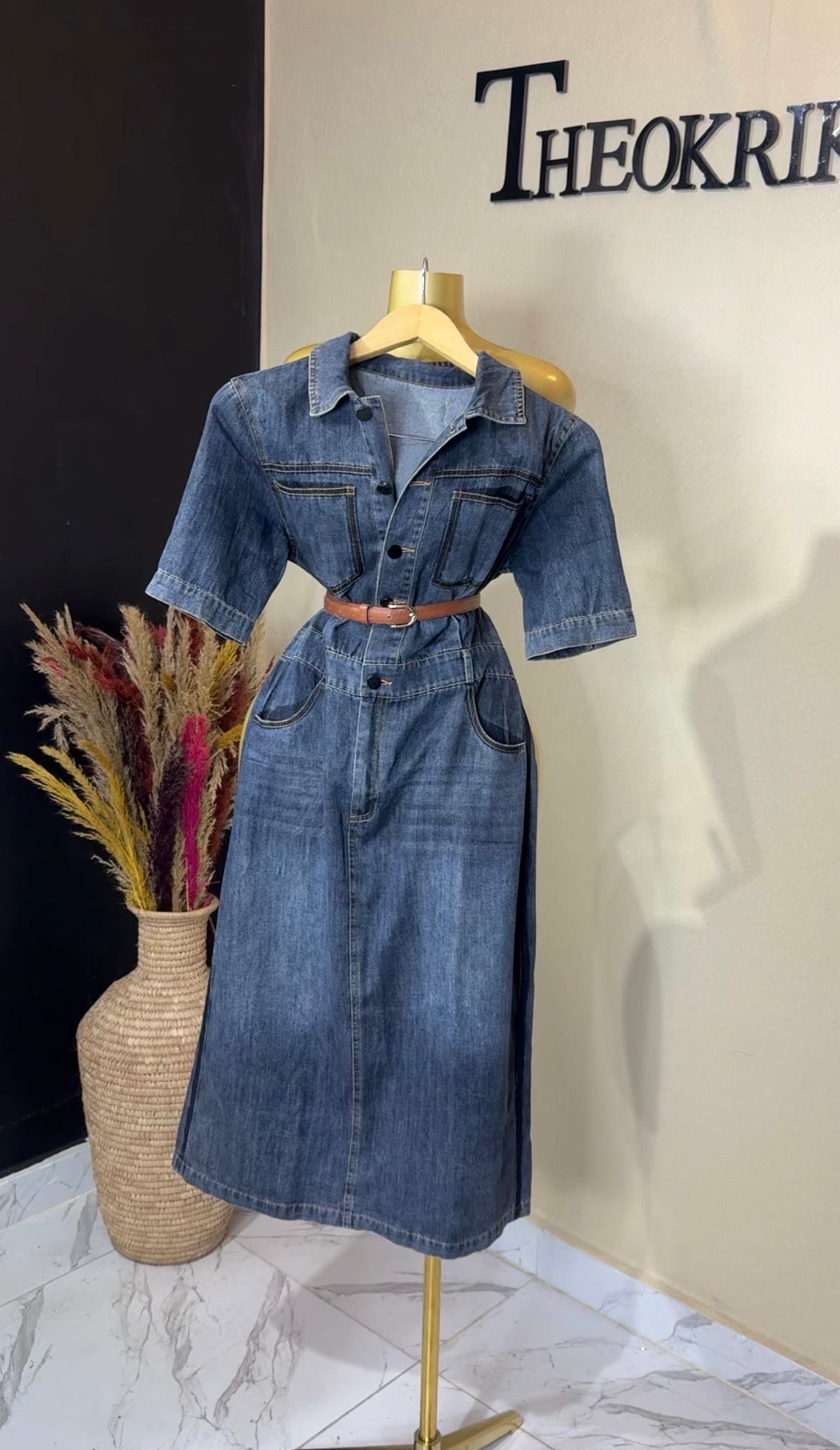 Denim dress