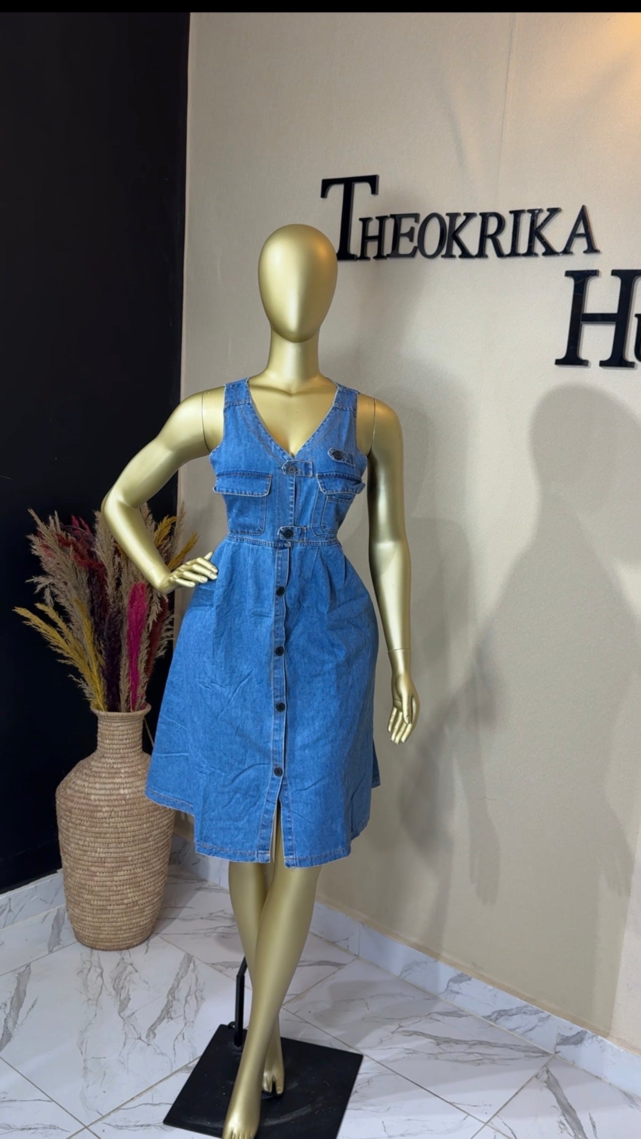 Denim dress size 8