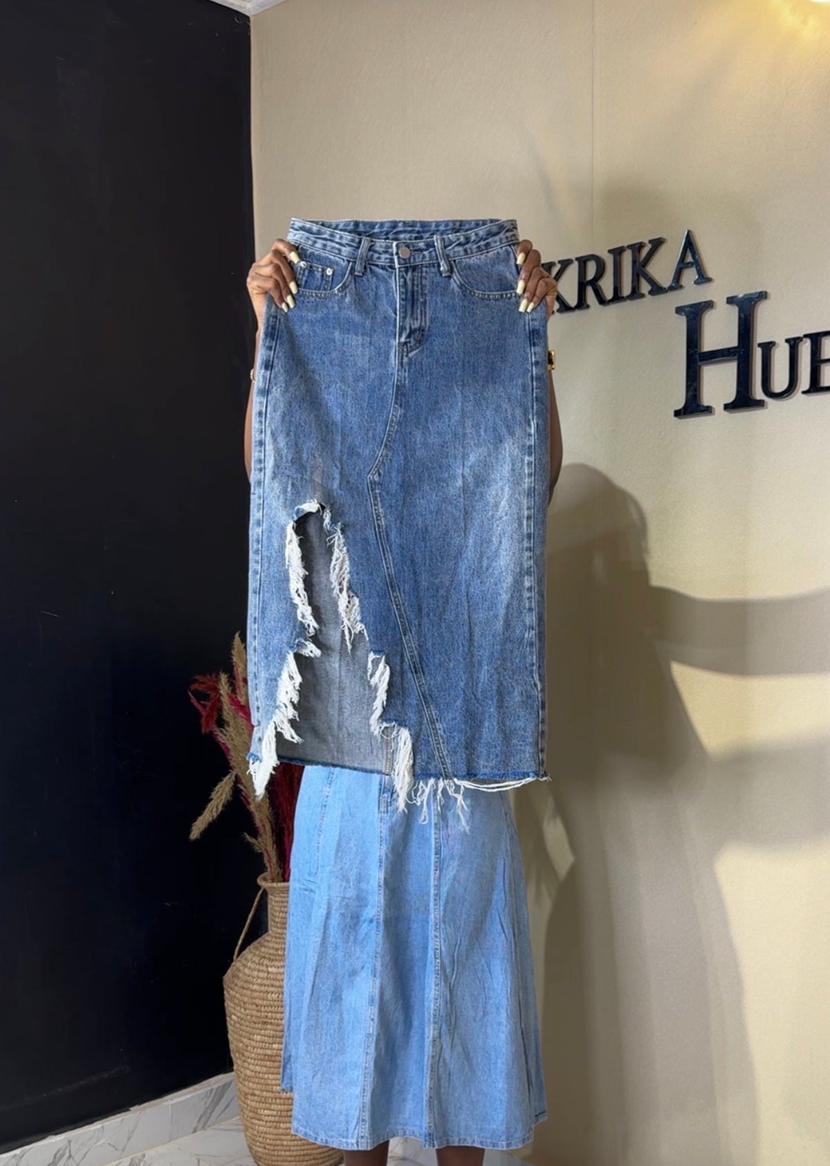 Denim skirt size 8