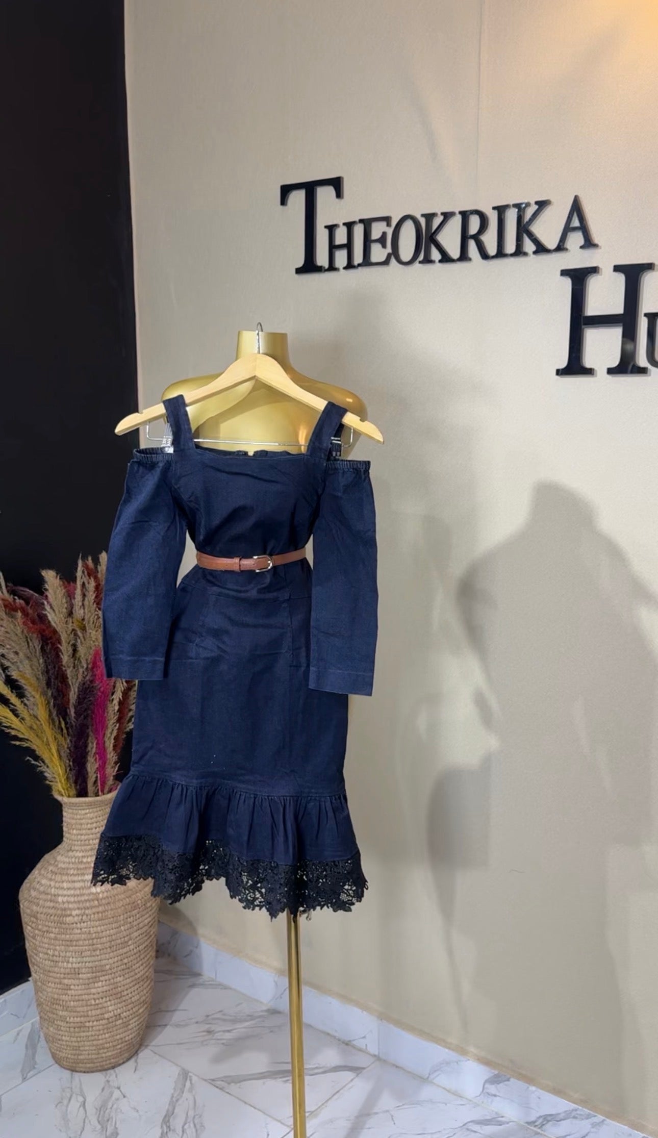 Denim dress size 6/8