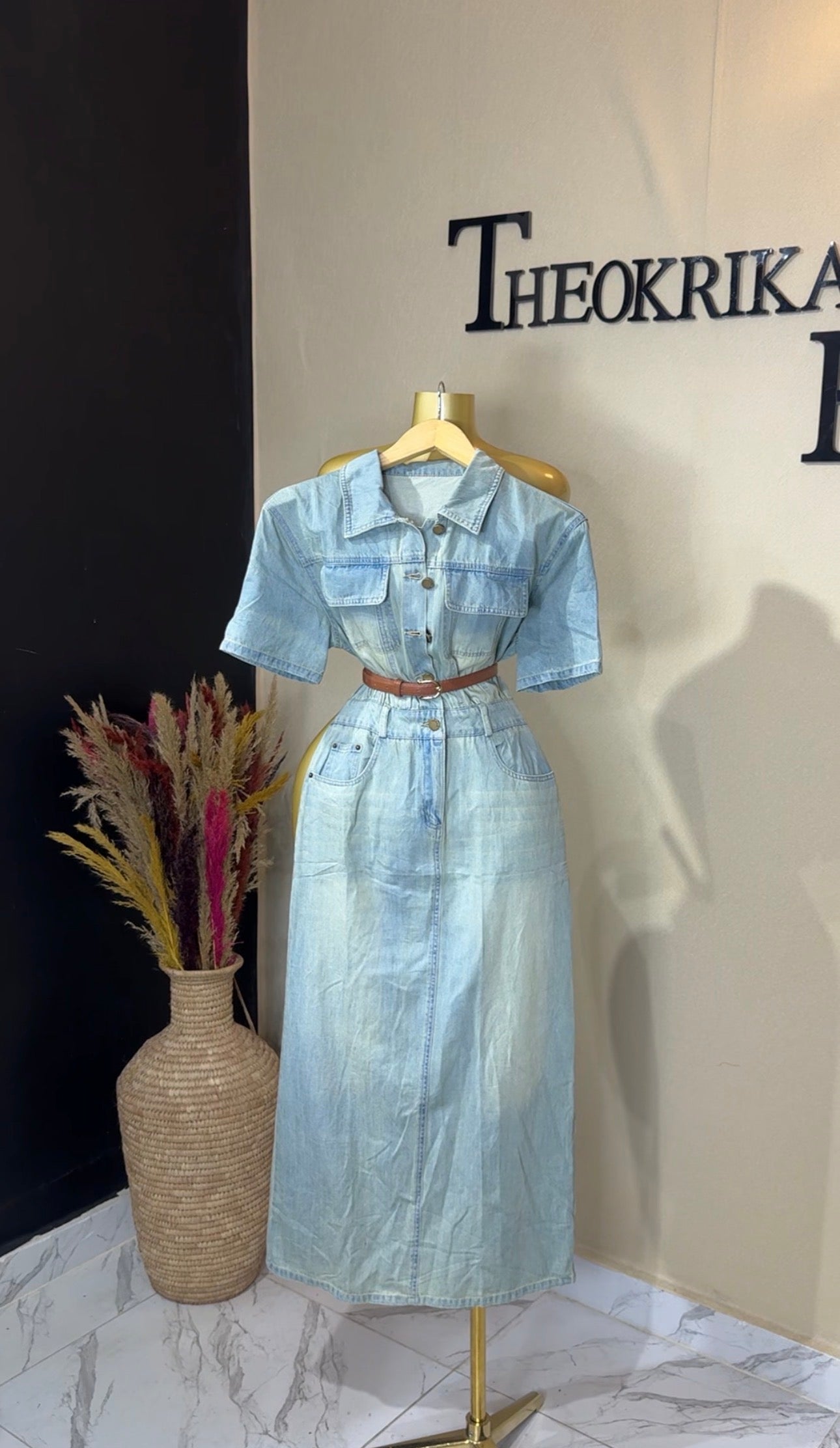 Denim dress size 6/8