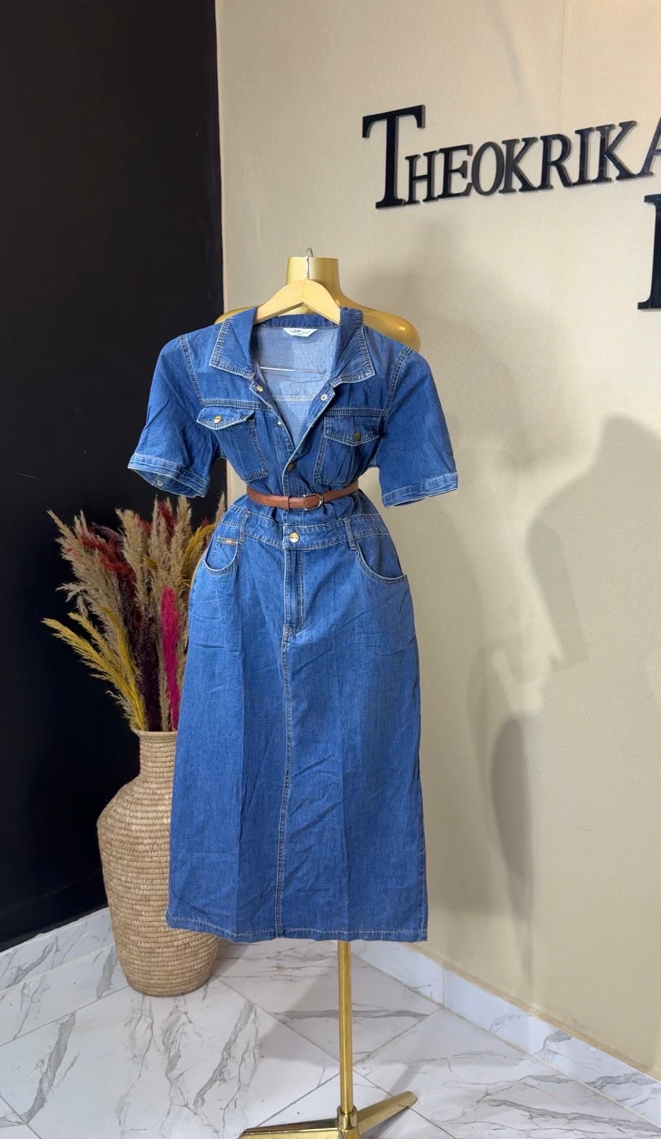 Denim dress size 8