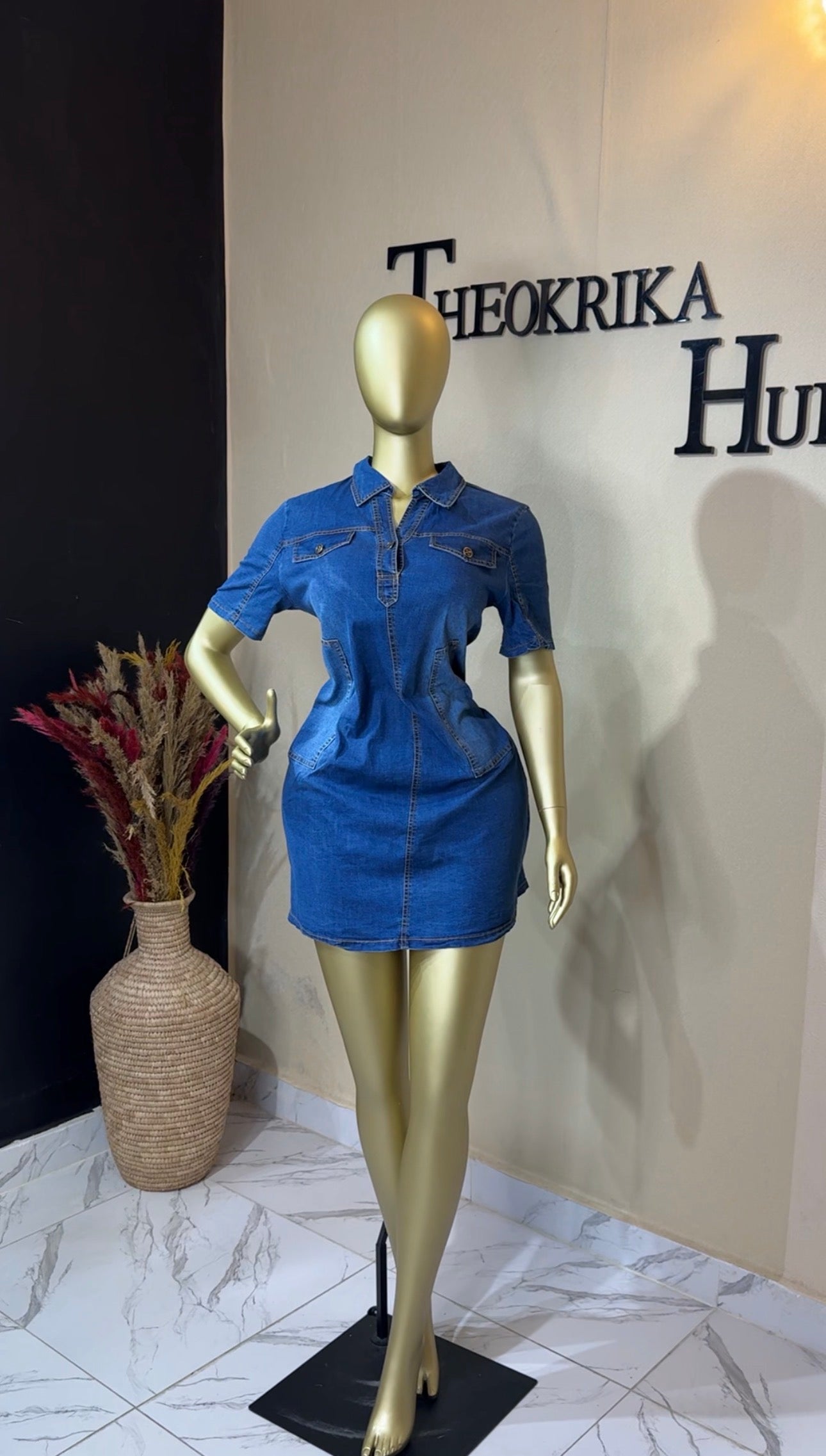 Denim dress size 14/16