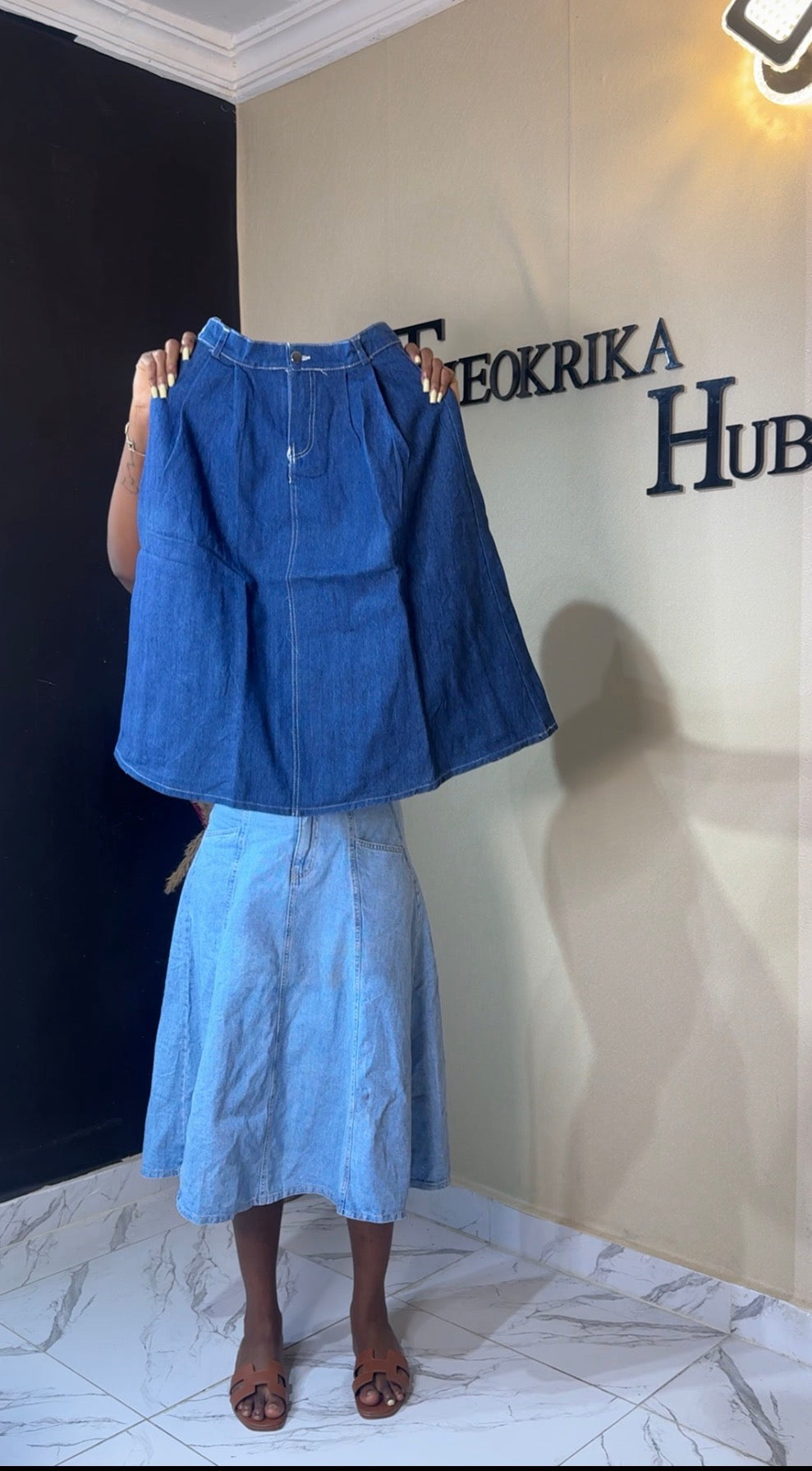 Denim skirt size 4/6
