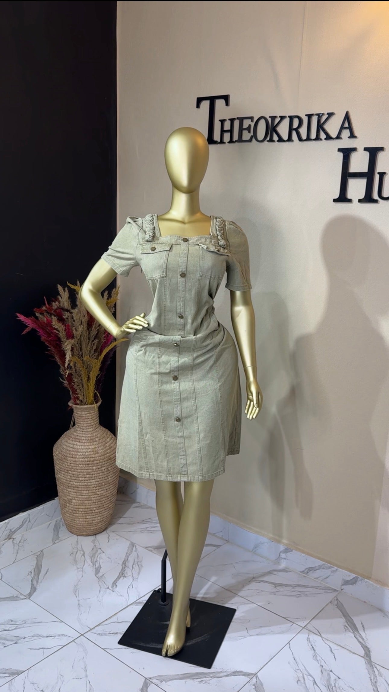 Denim dress size 14