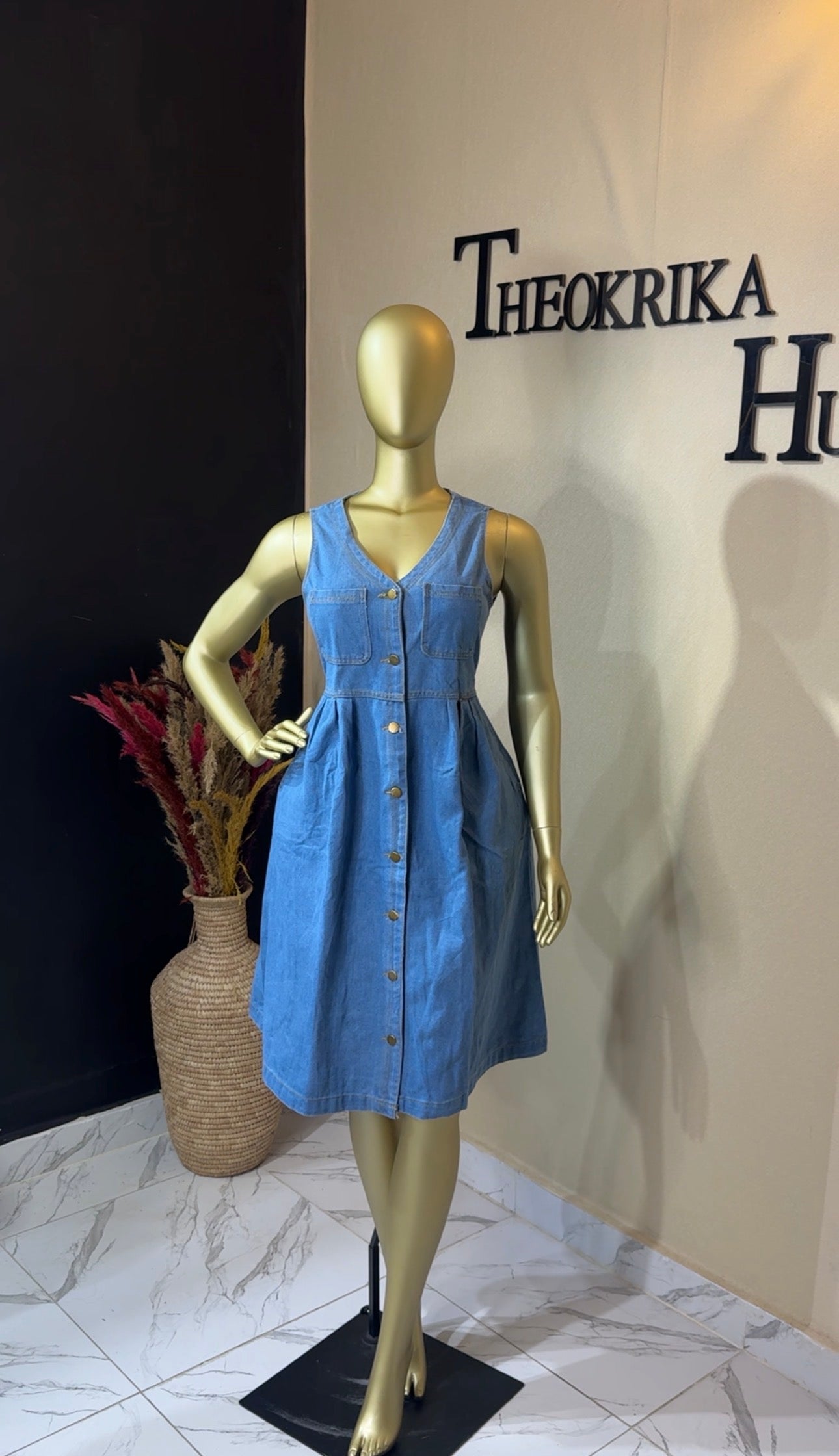 Denim dress