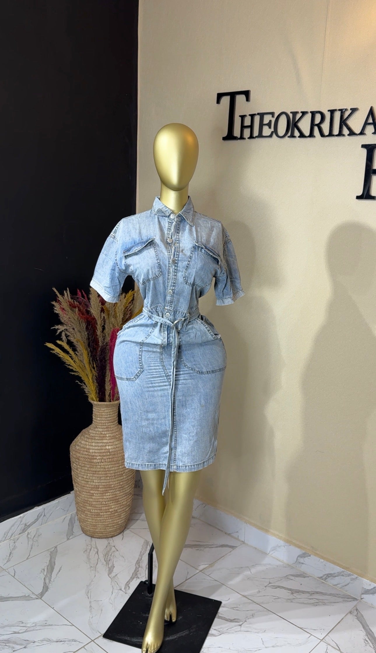 Denim dress size 8