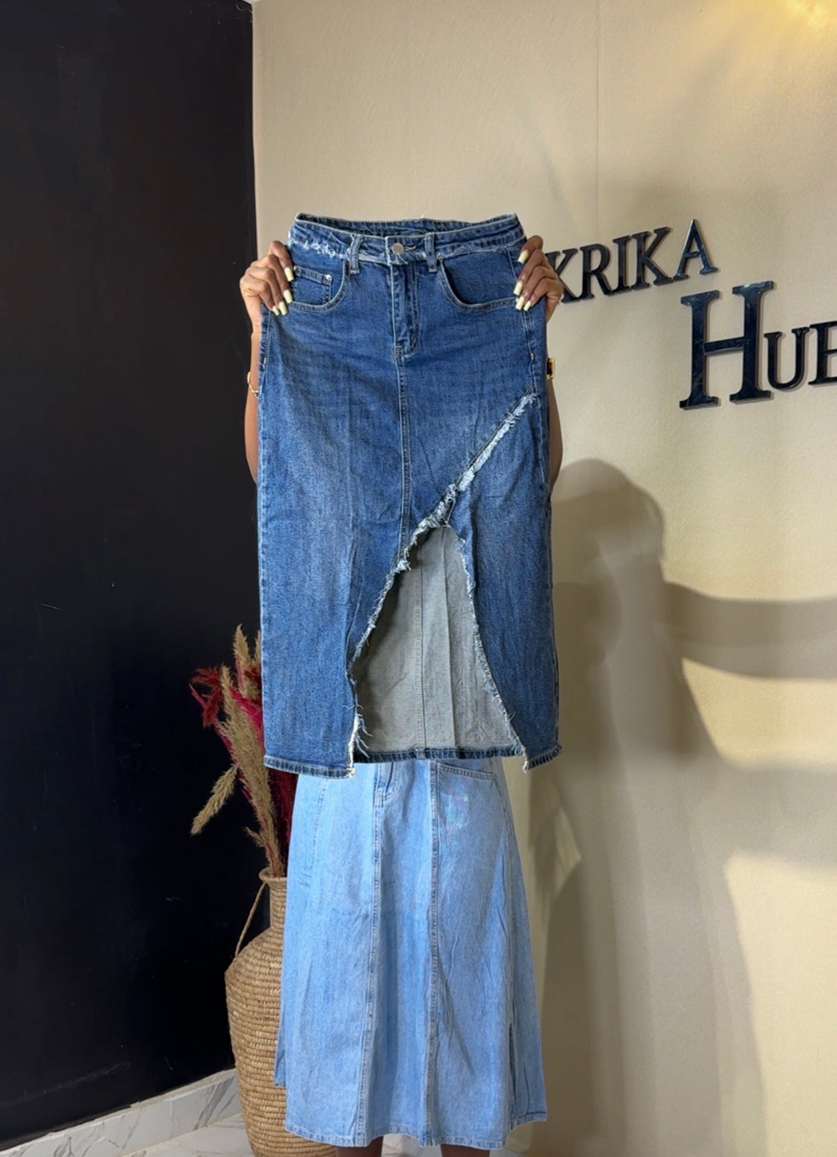 Denim skirt size 8