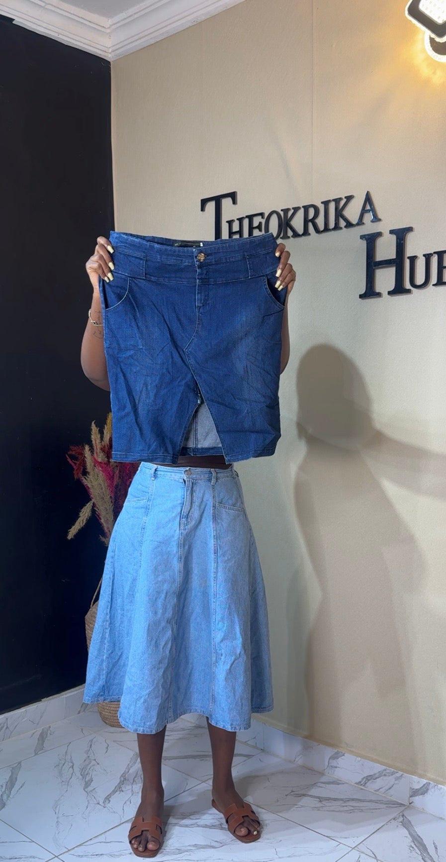 Denim skirt size 14