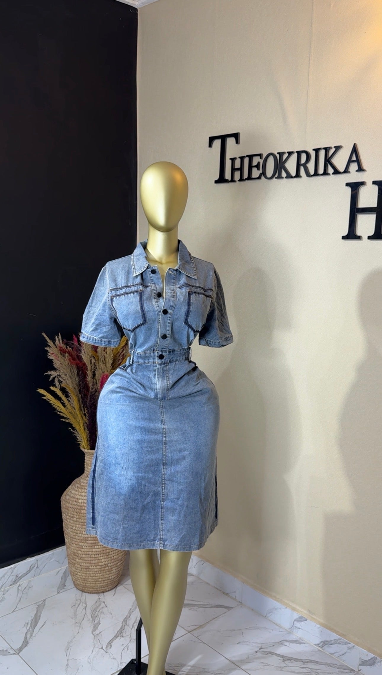 Denim dress