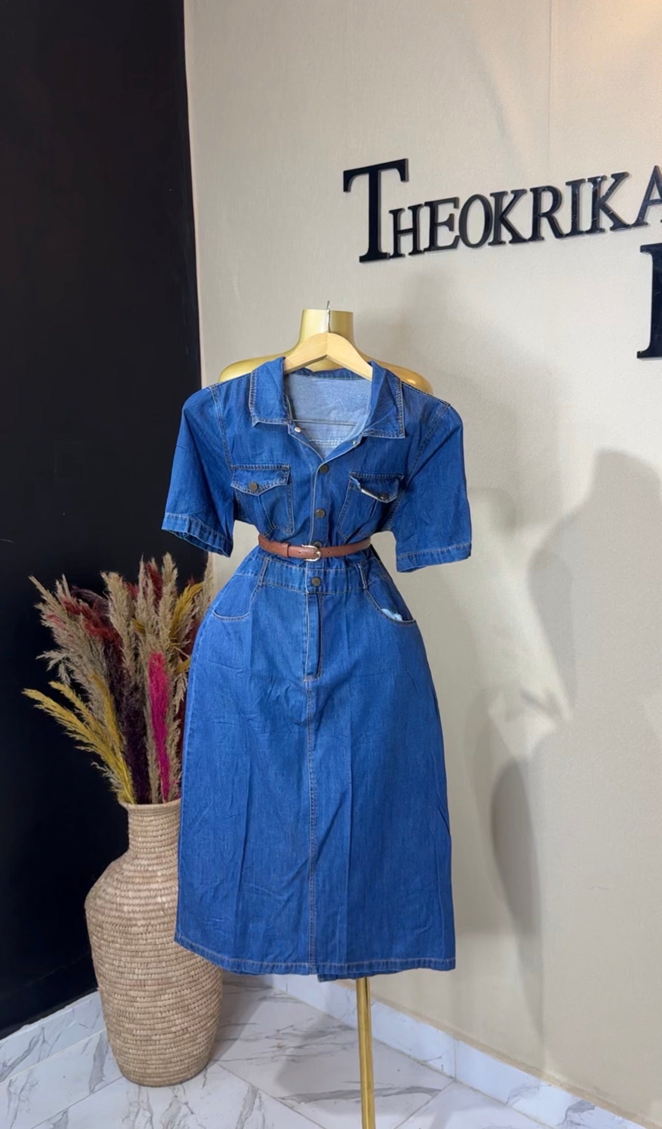 Denim dress size 10