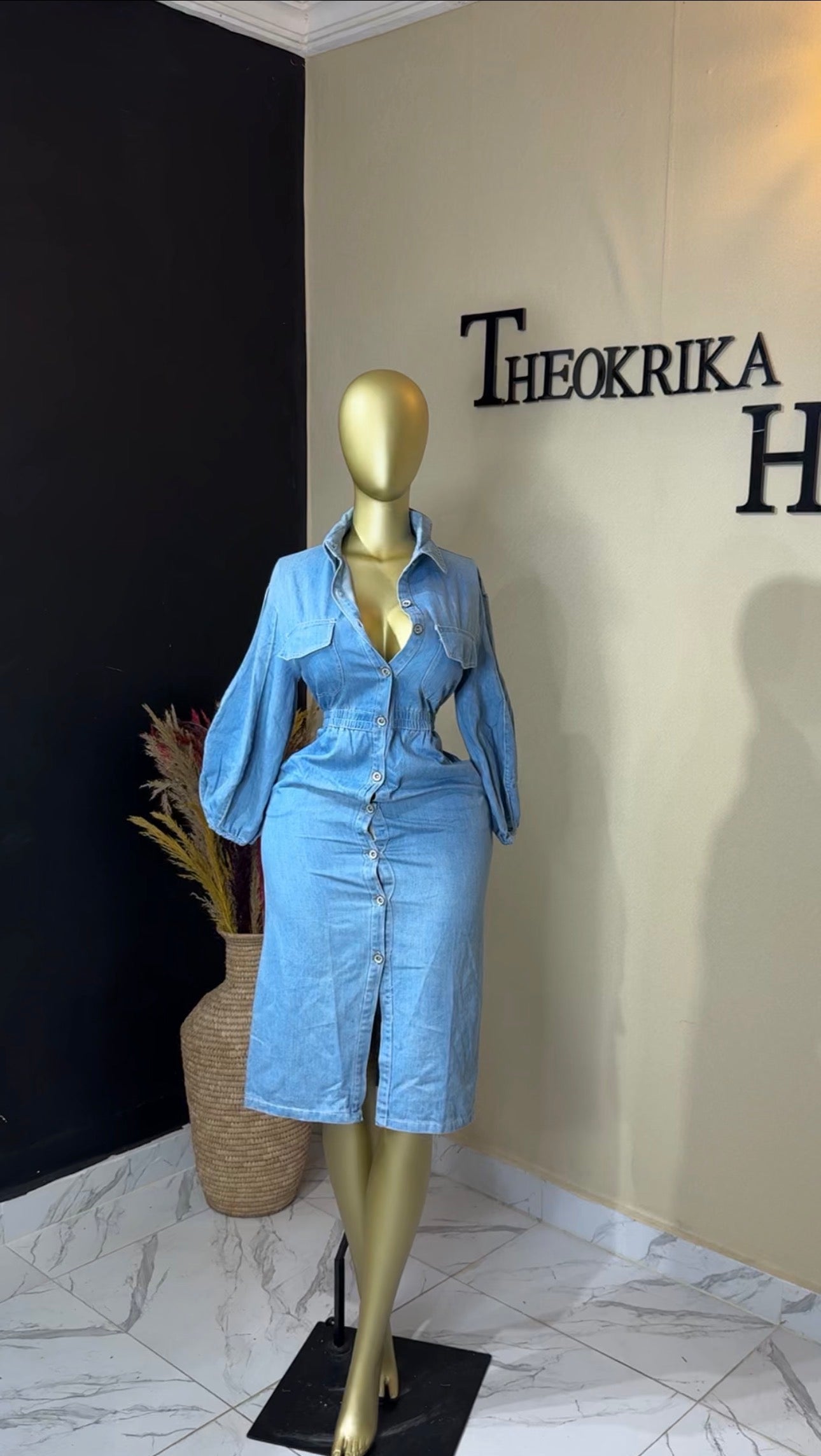 Denim dress size 10