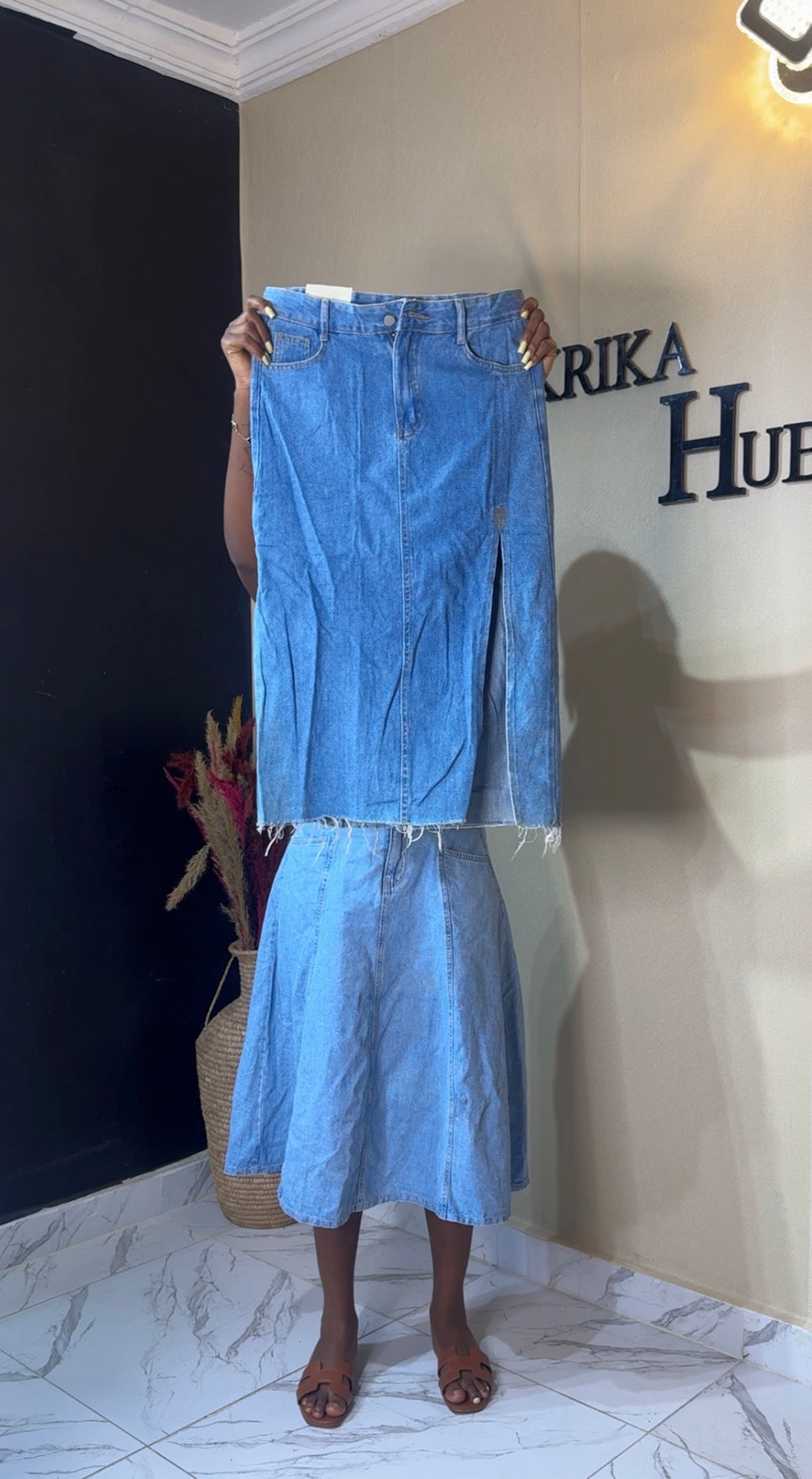 Denim skirt size 12