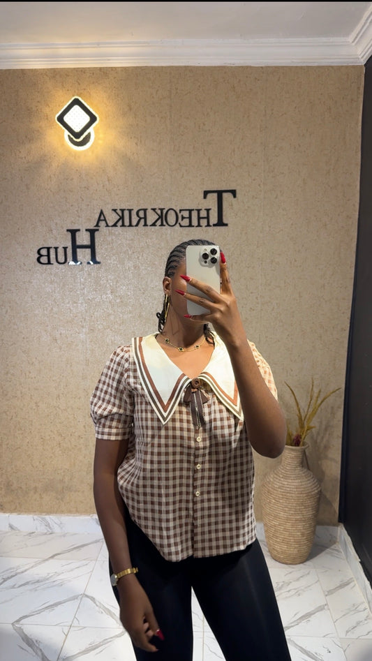 Checkered shirt size 12/14