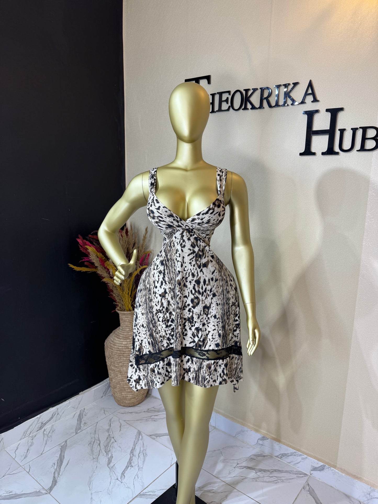 Leopard print dress size 8/10