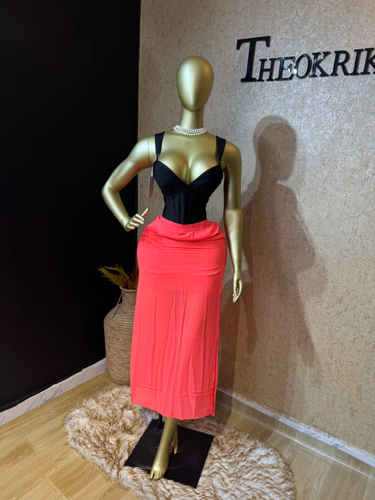 Maxi poly skirt size 8