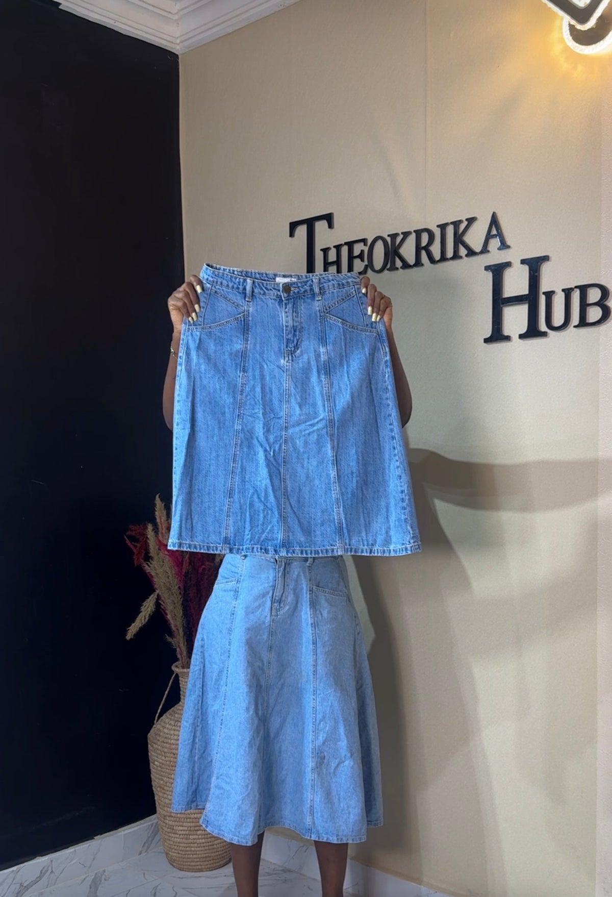 Denim skirt size 10