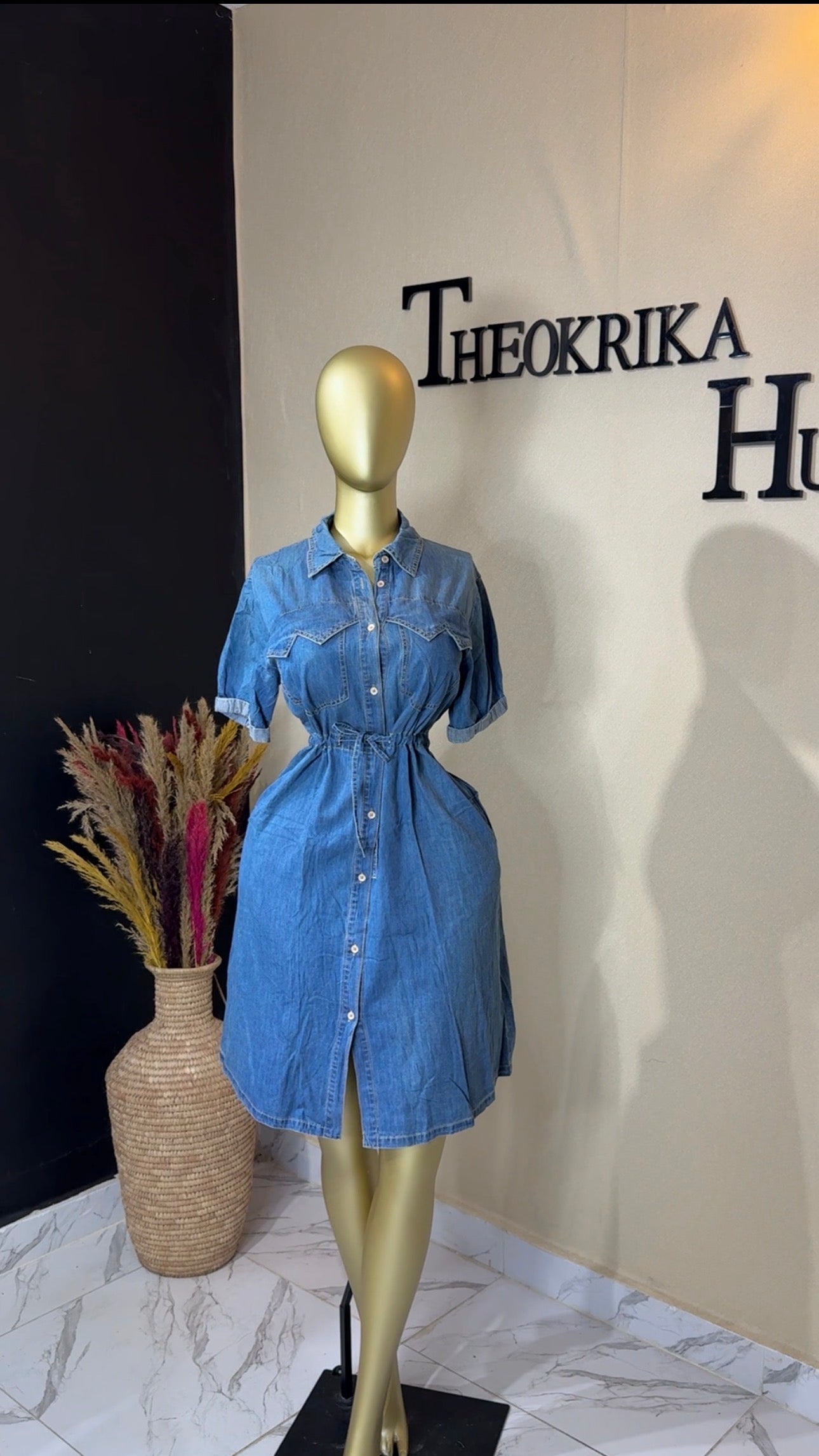 Denim dress size 12/14