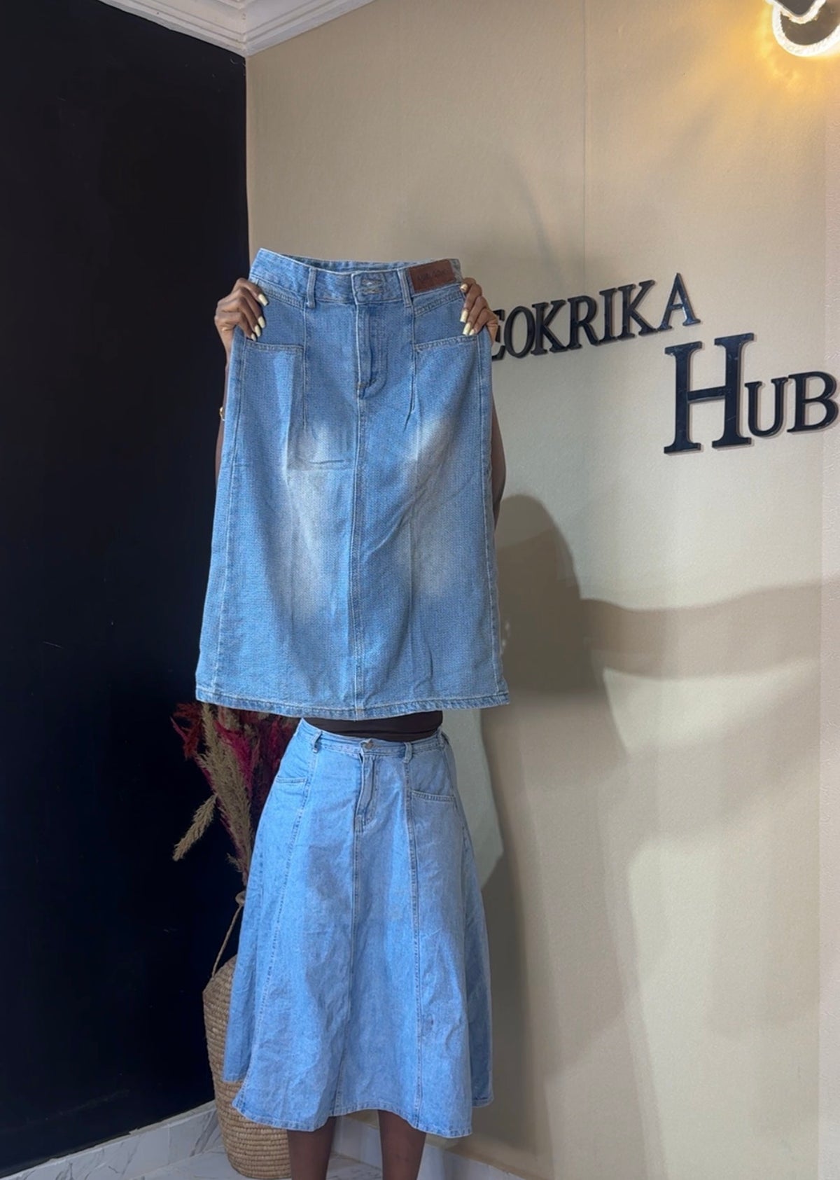 Denim skirt size 10