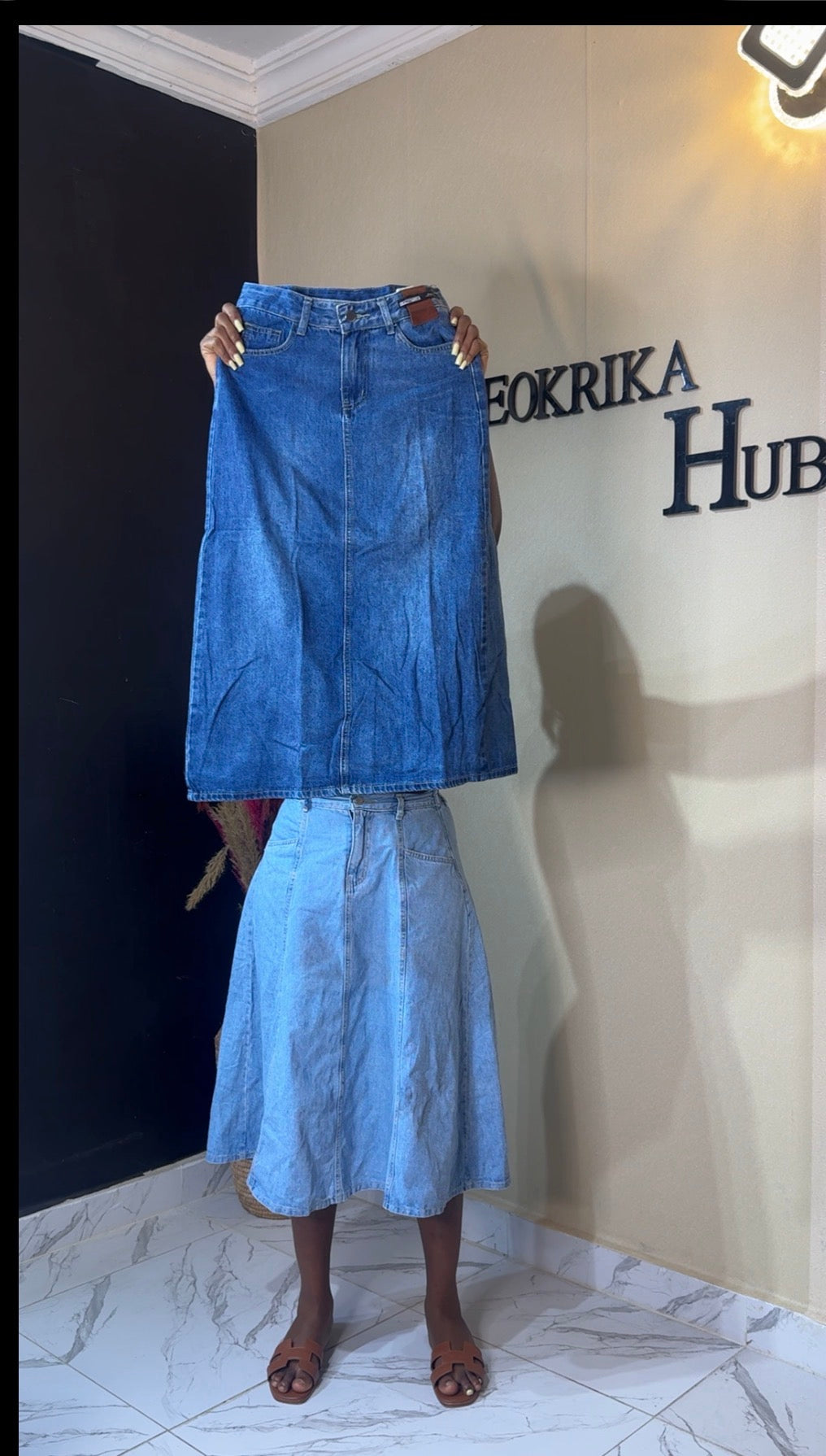 Denim skirt