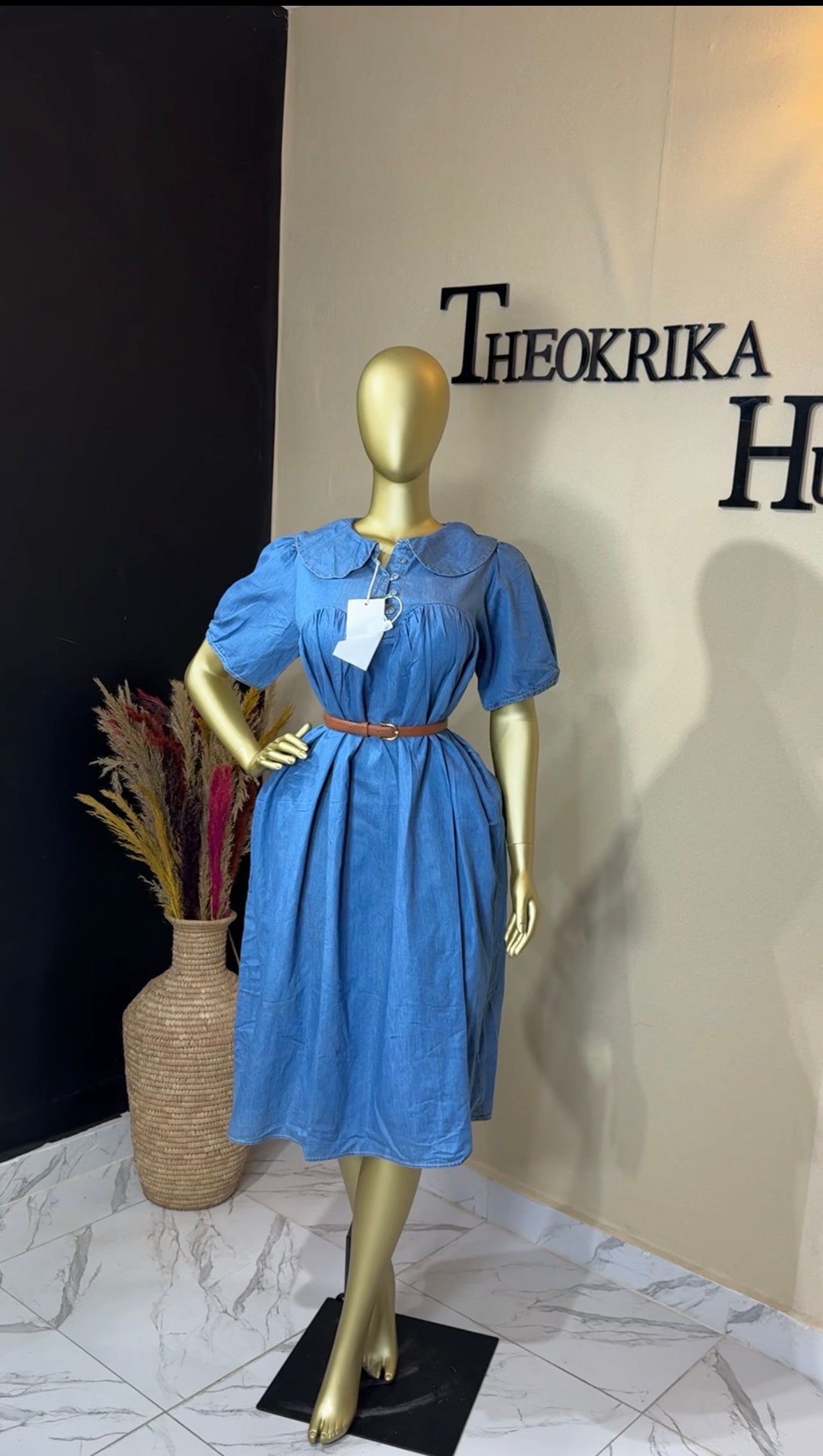 Denim dress size 18