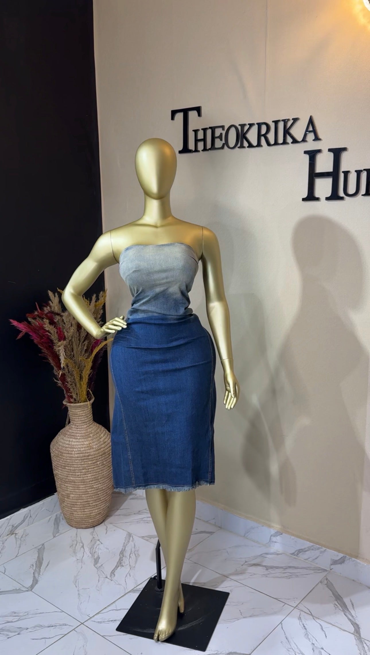 Denim dress size 4/6