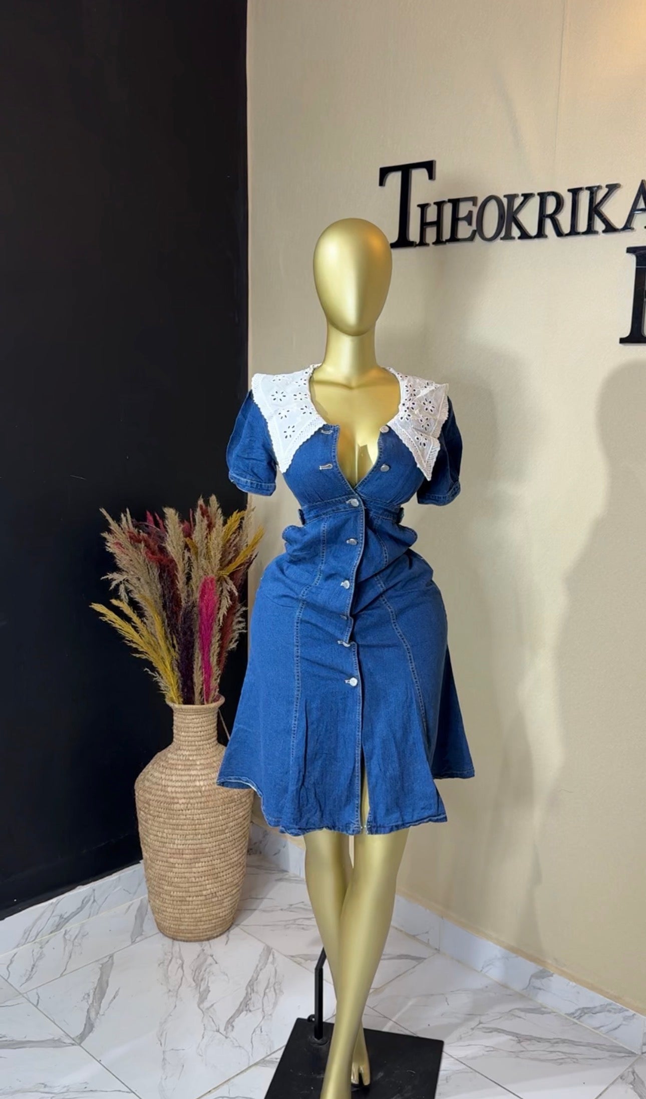 Denim dress size 8