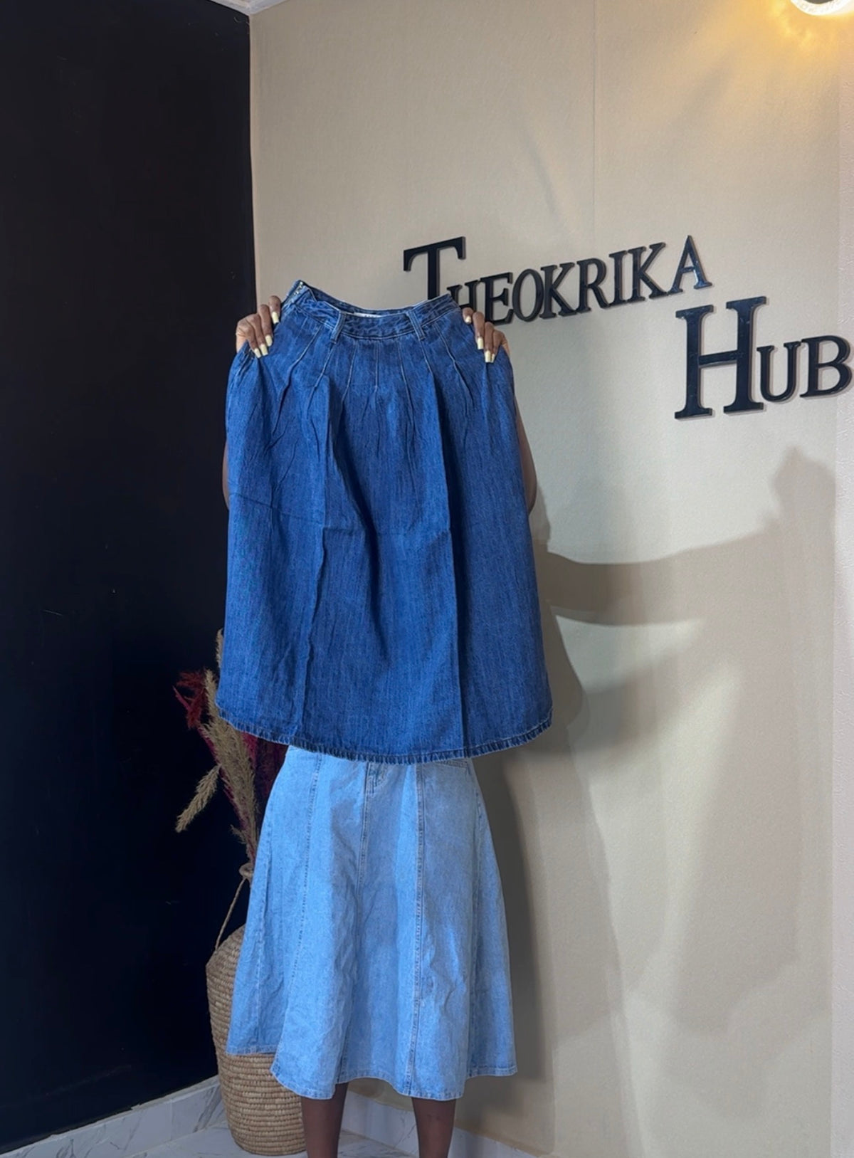 Denim skirt size 6