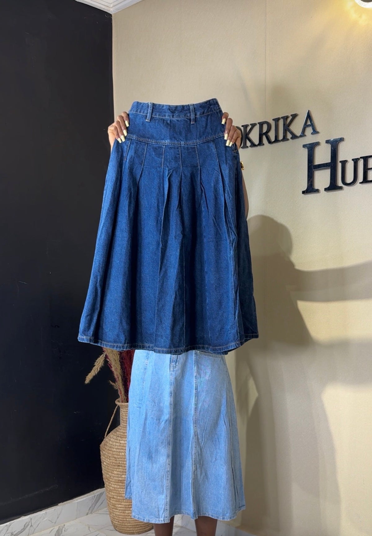 Denim skirt size 6
