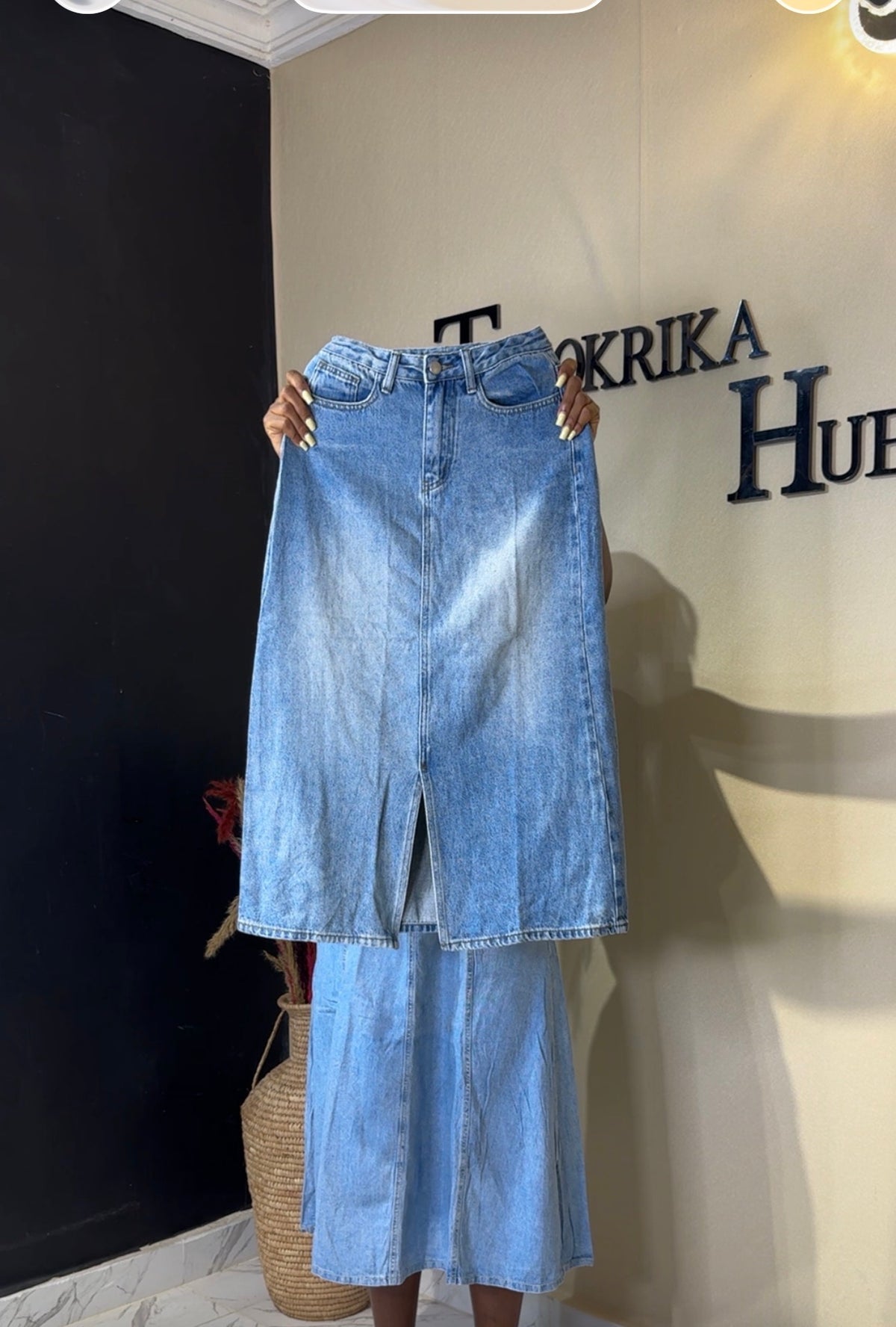 Denim skirt size 8/10
