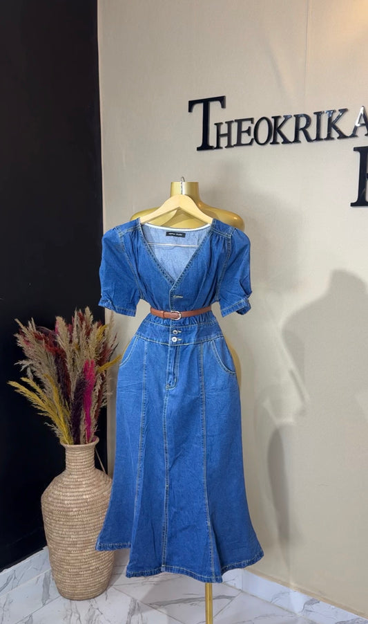 Denim dress size 6/8