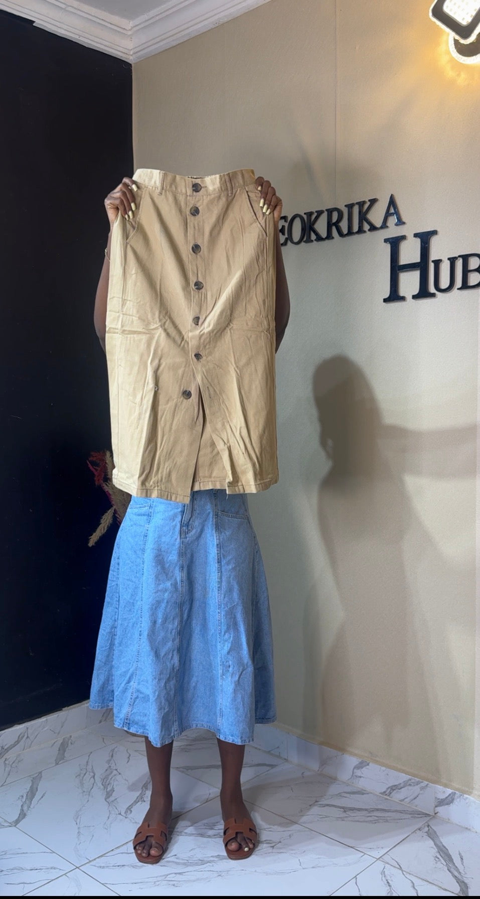 Denim skirt size 6/8