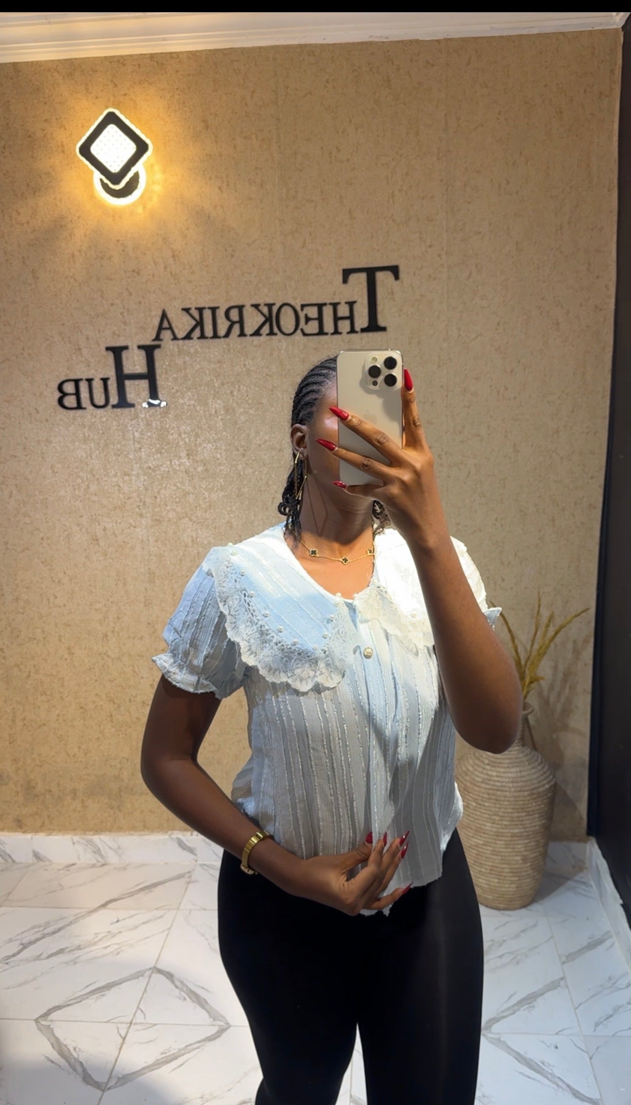 Chiffon shirt size 10