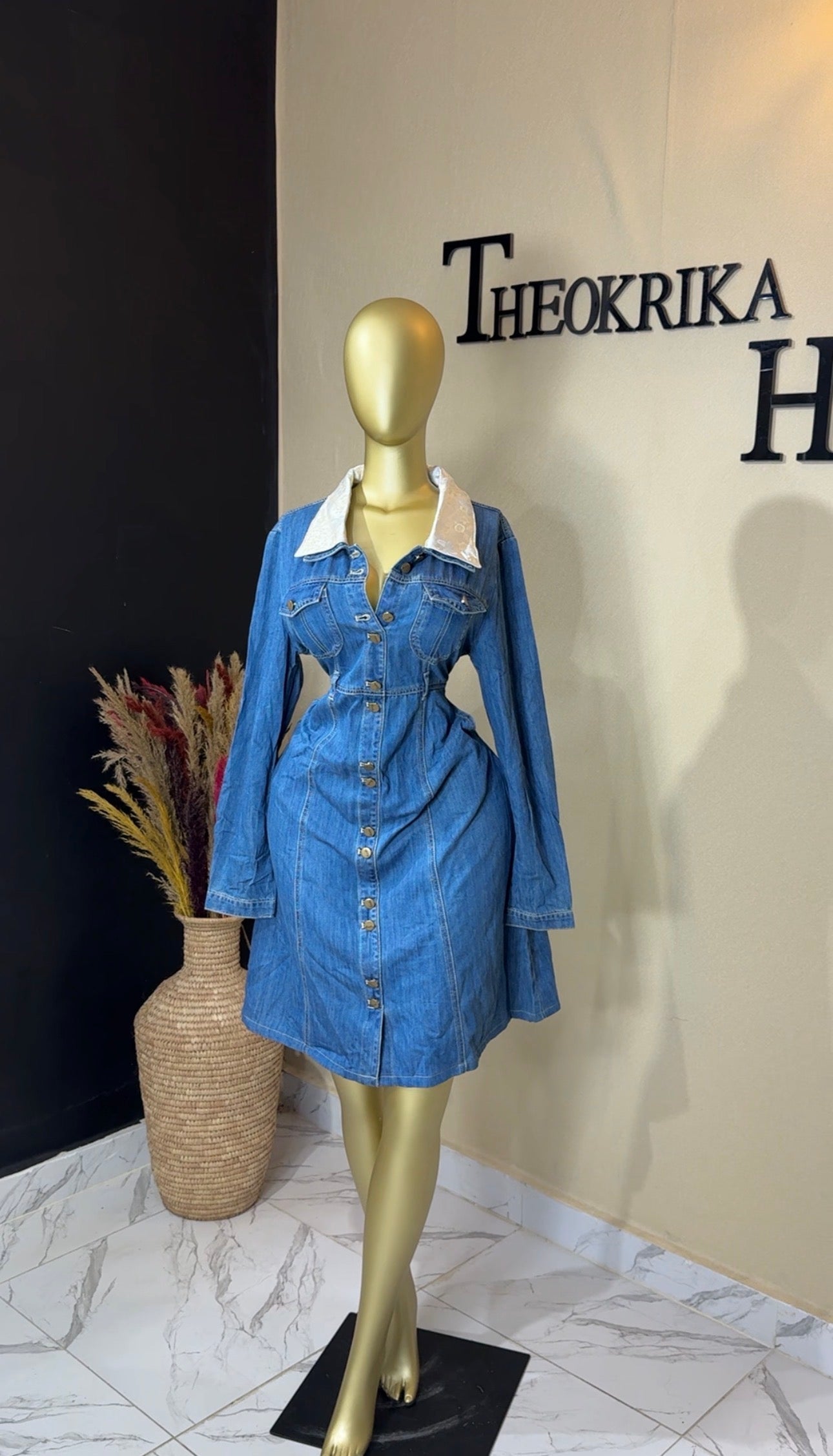 Denim dress size 14