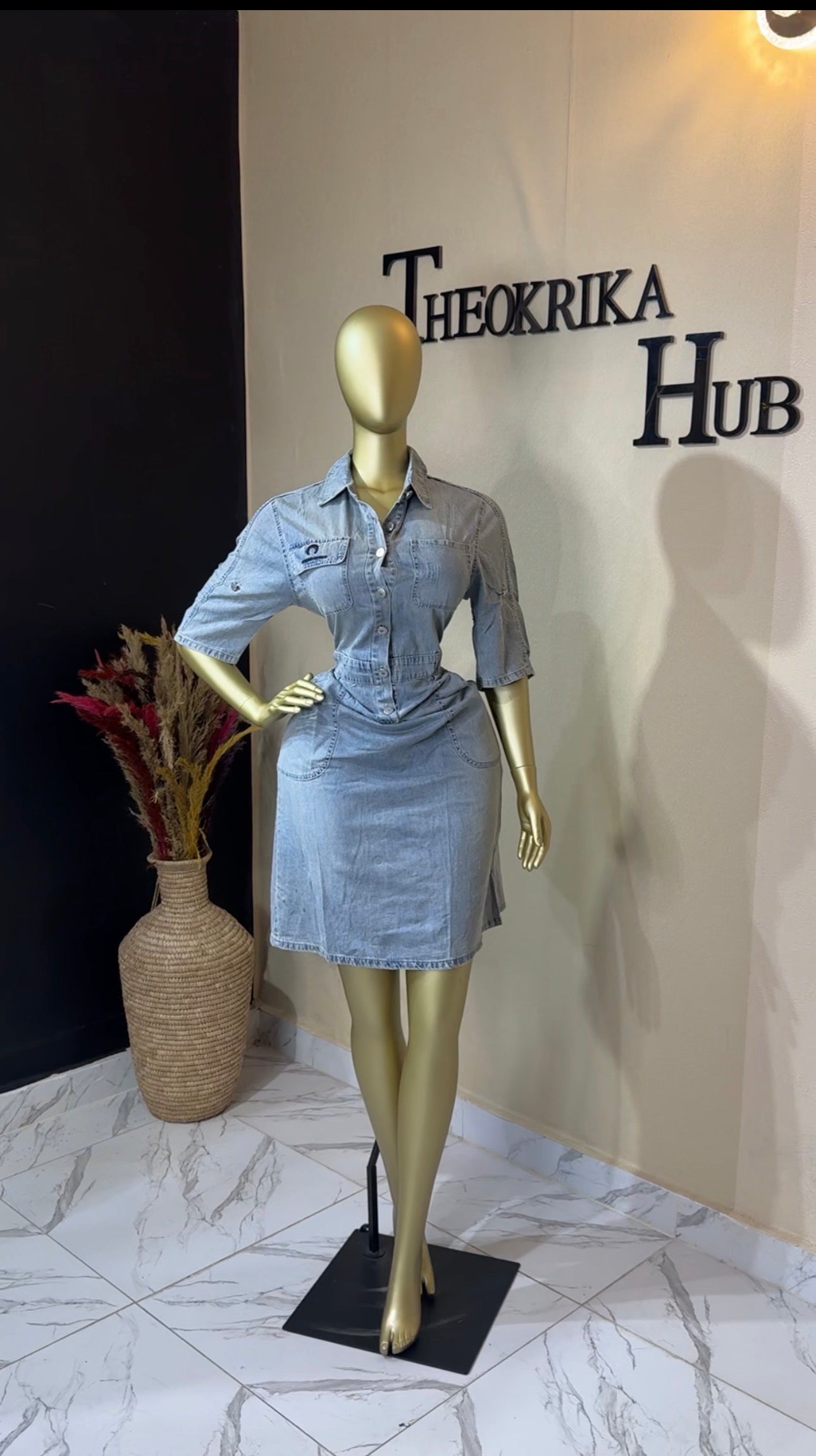 Denim dress size 14