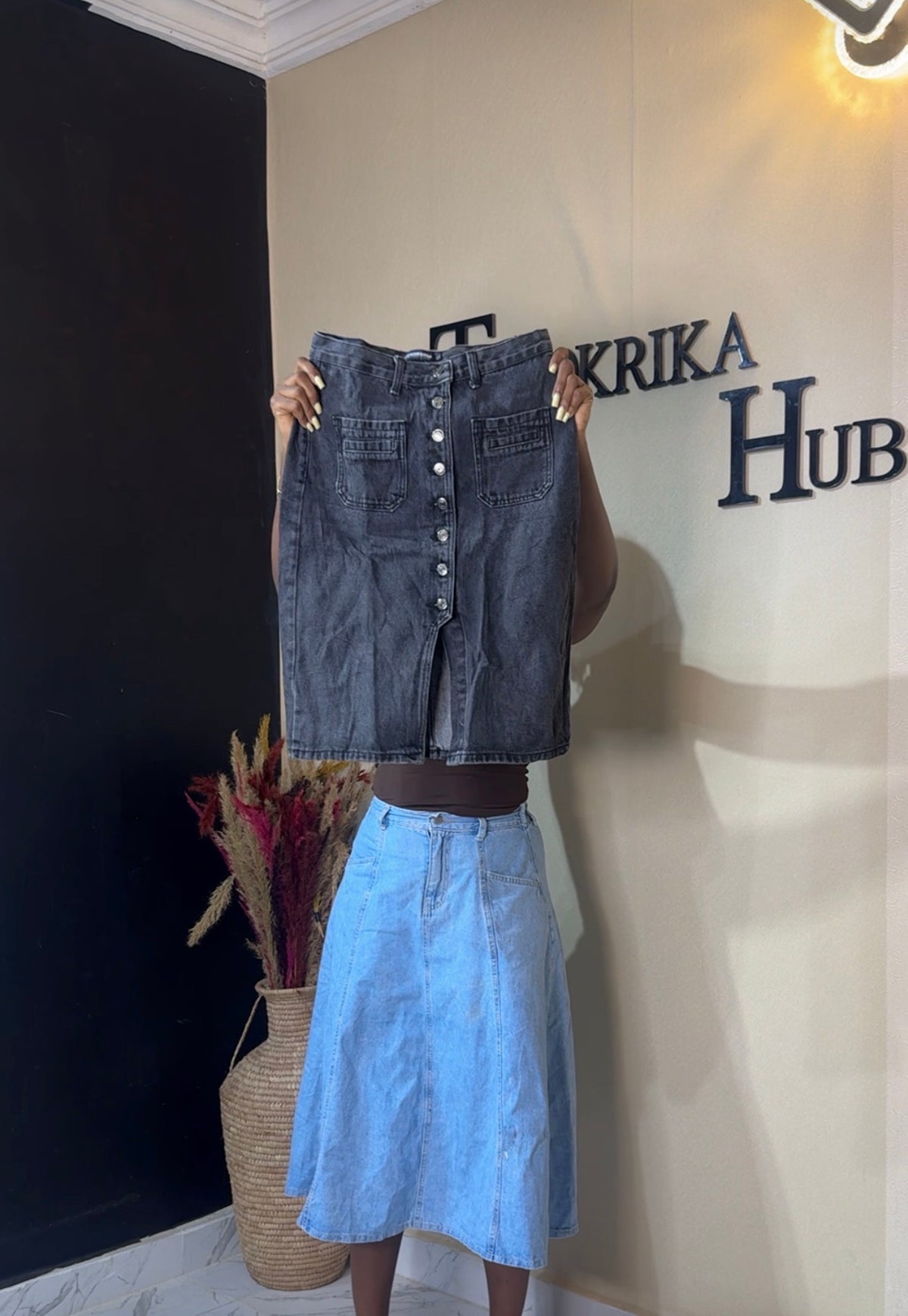 Denim skirt size 6