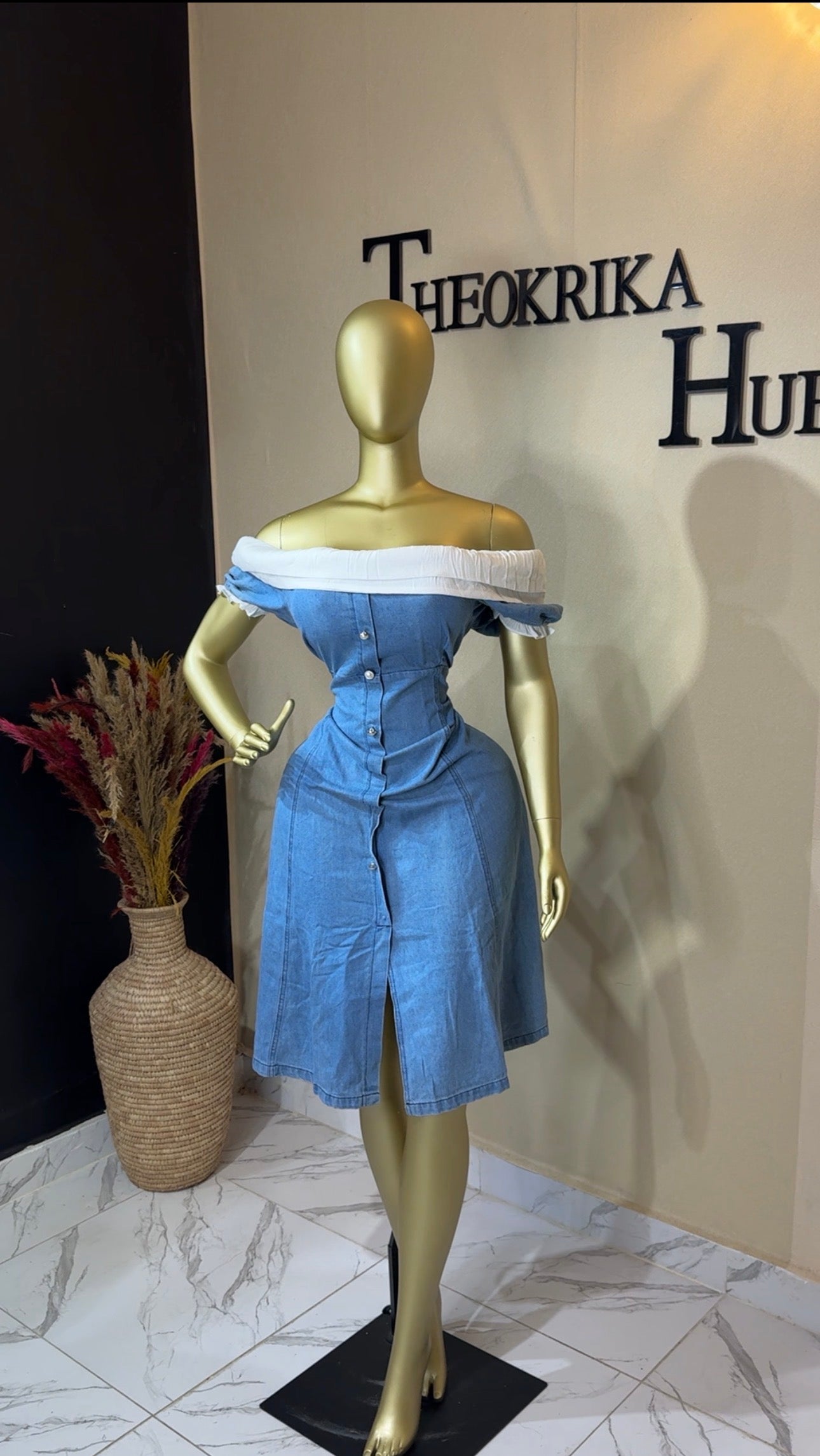 Denim dress size 14