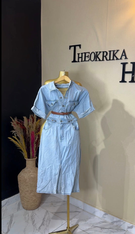 Denim dress size 6/8
