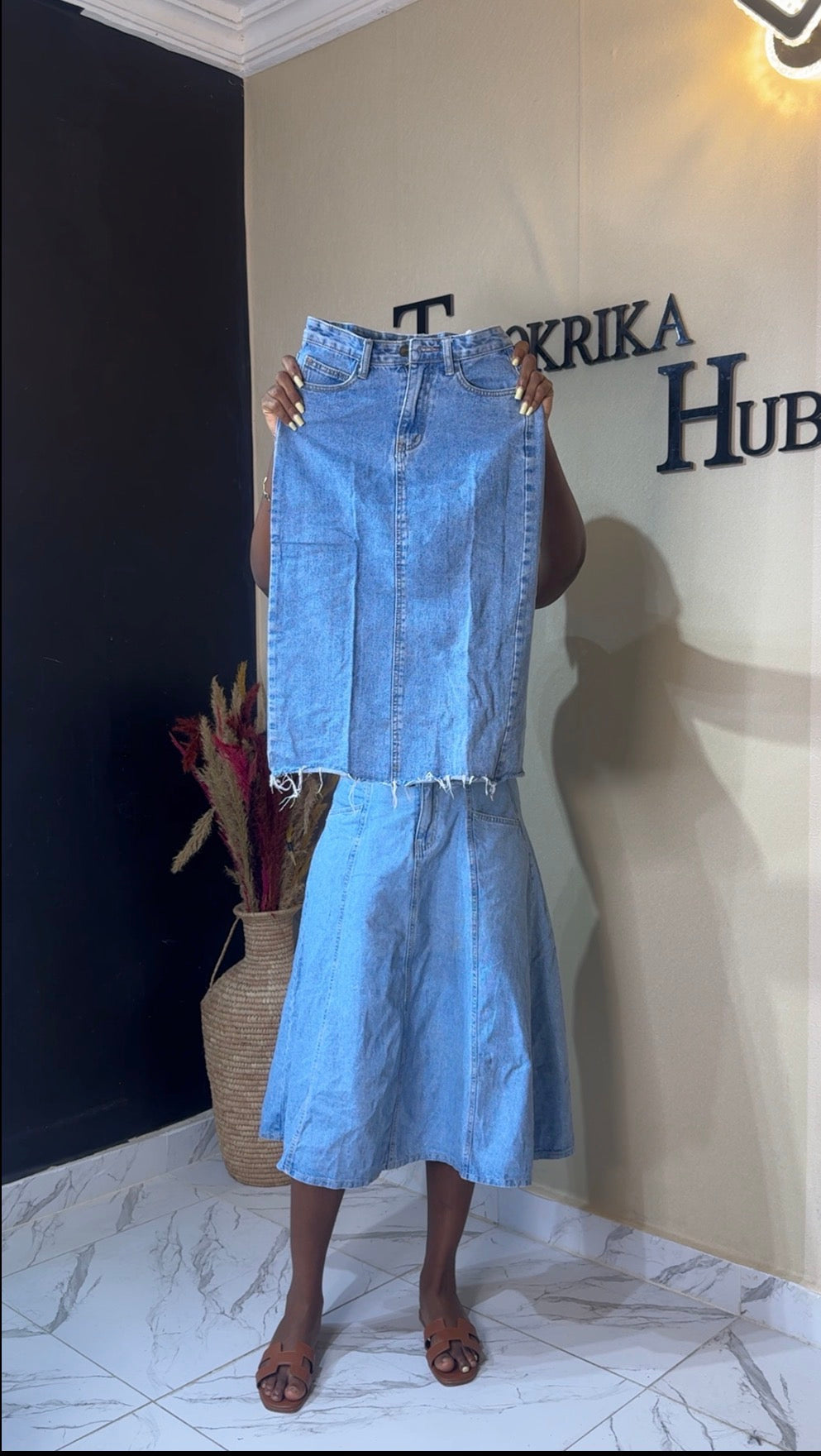 Denim skirt size 4