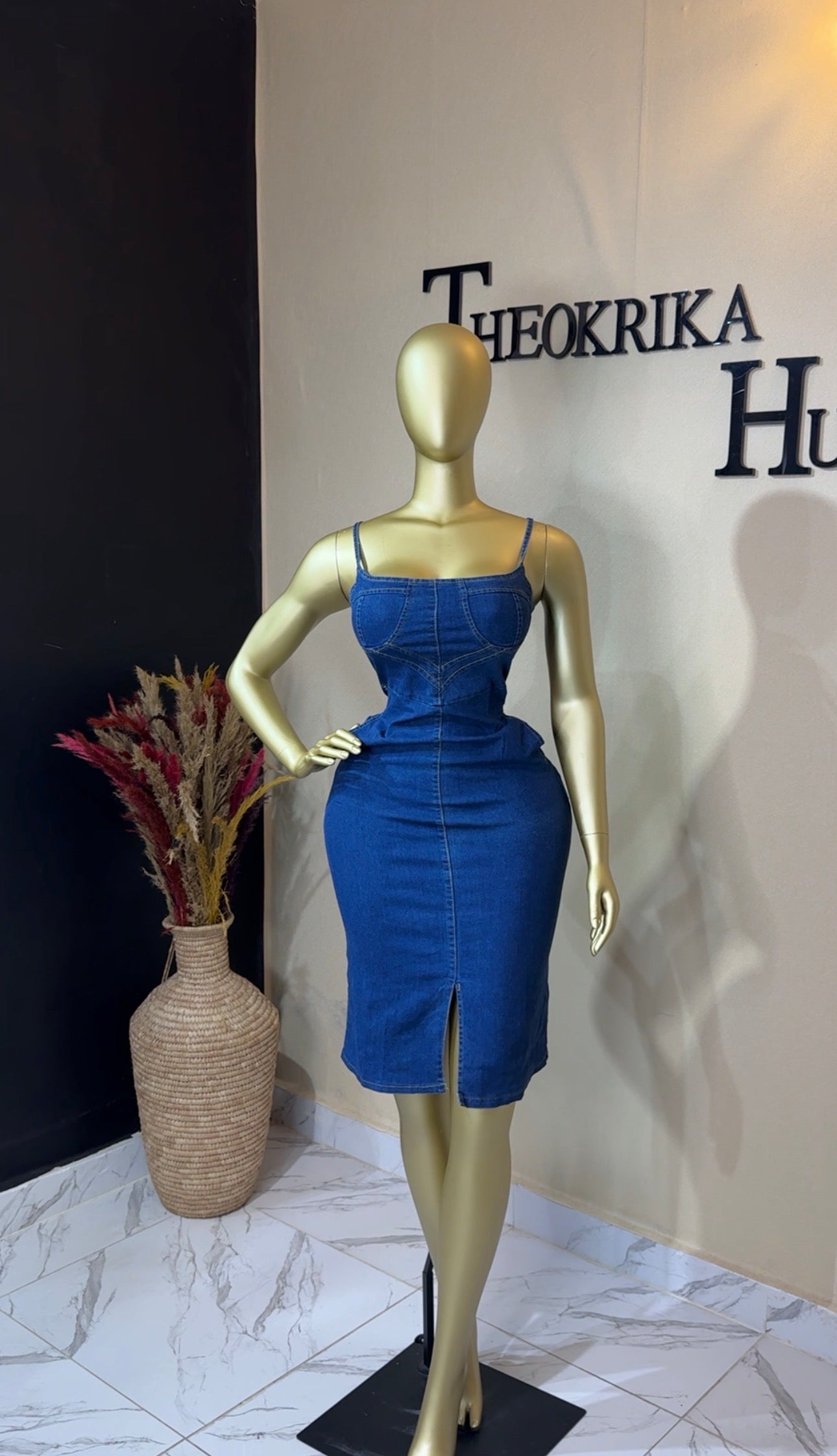 Denim dress size 8/10