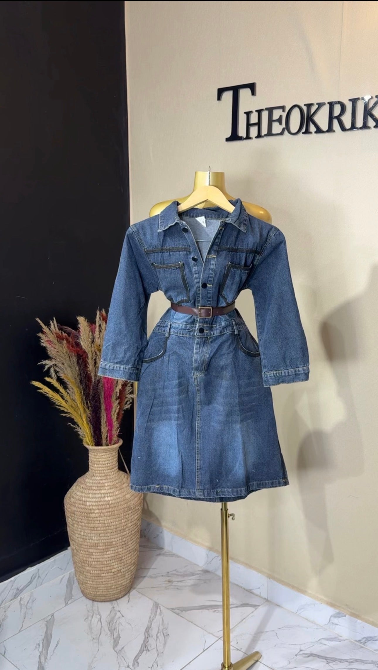 Denim dress