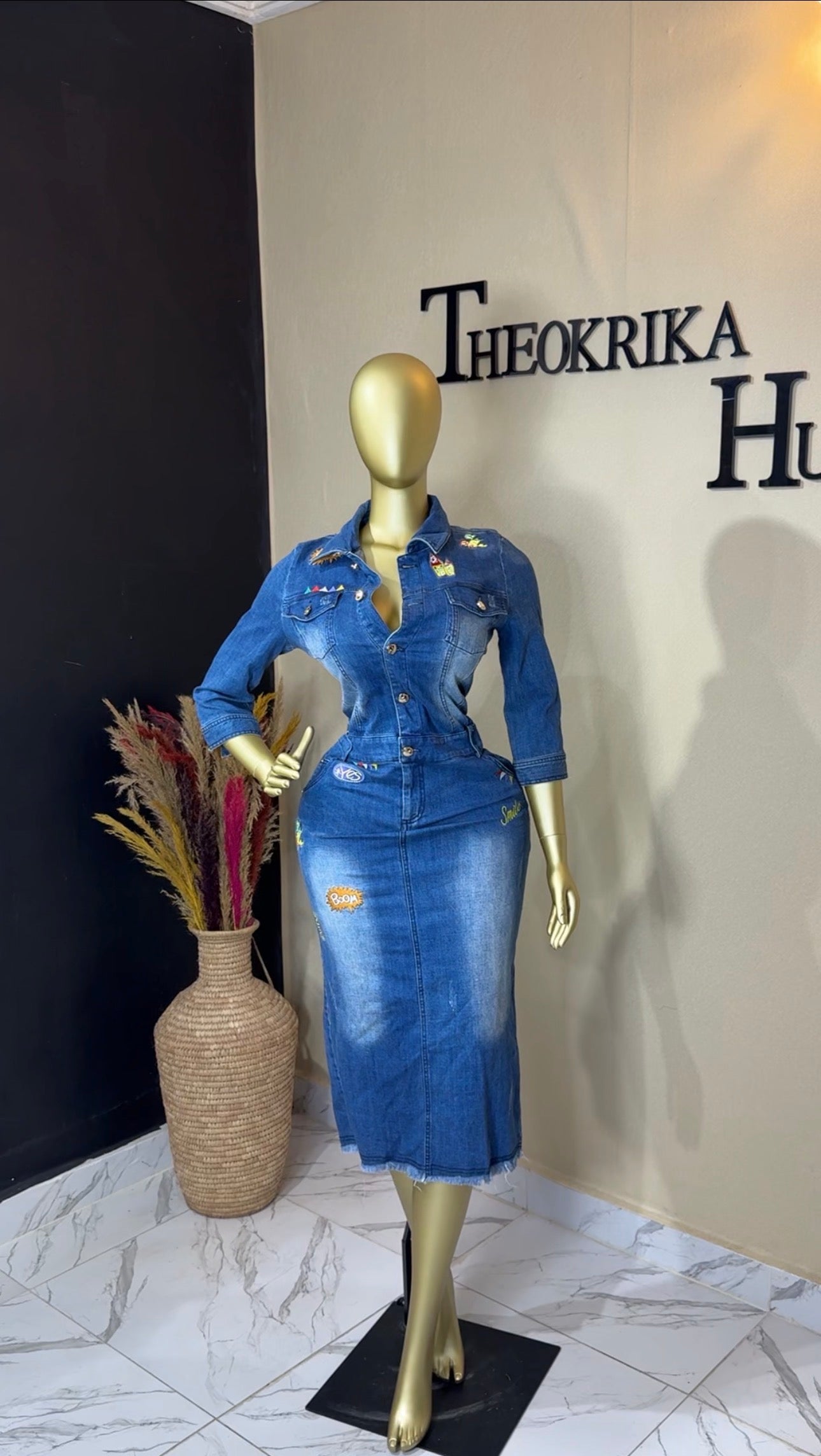 Denim dress size 10