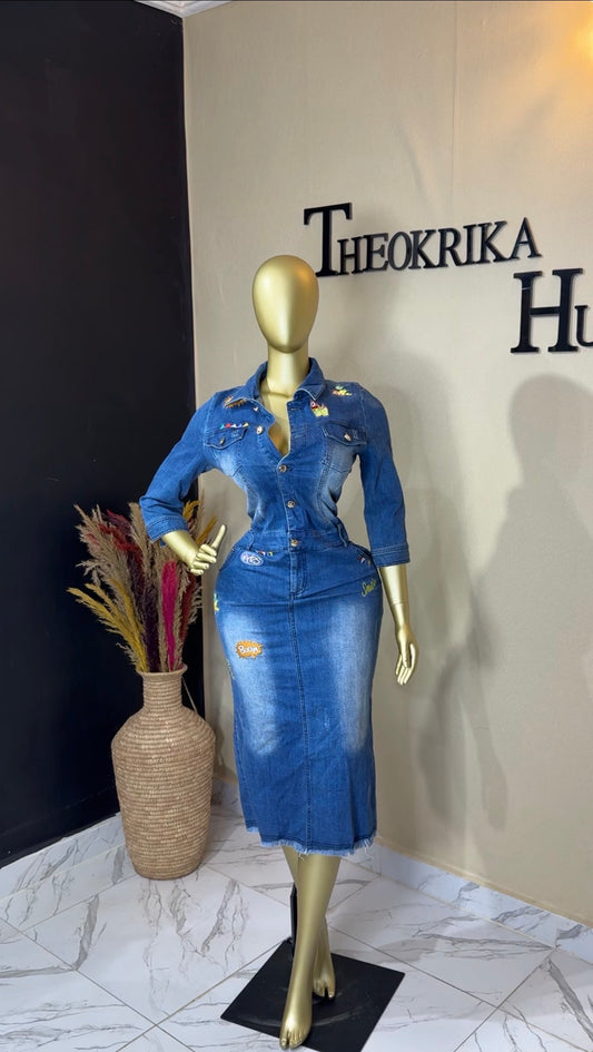 Denim dress size 10