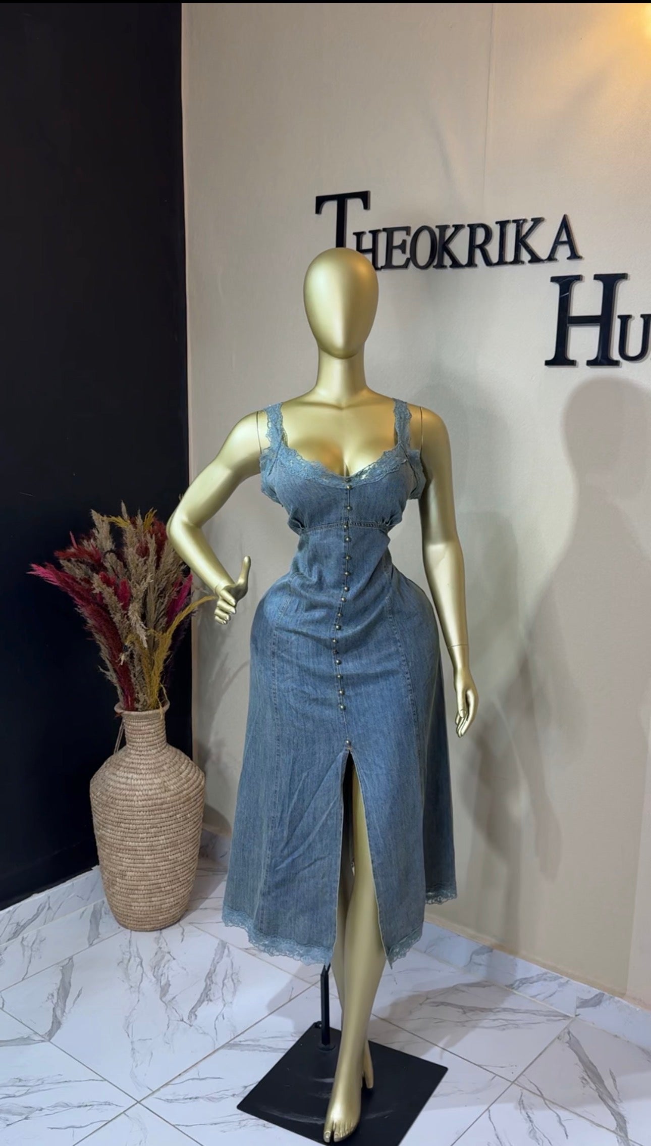 Denim dress size 16