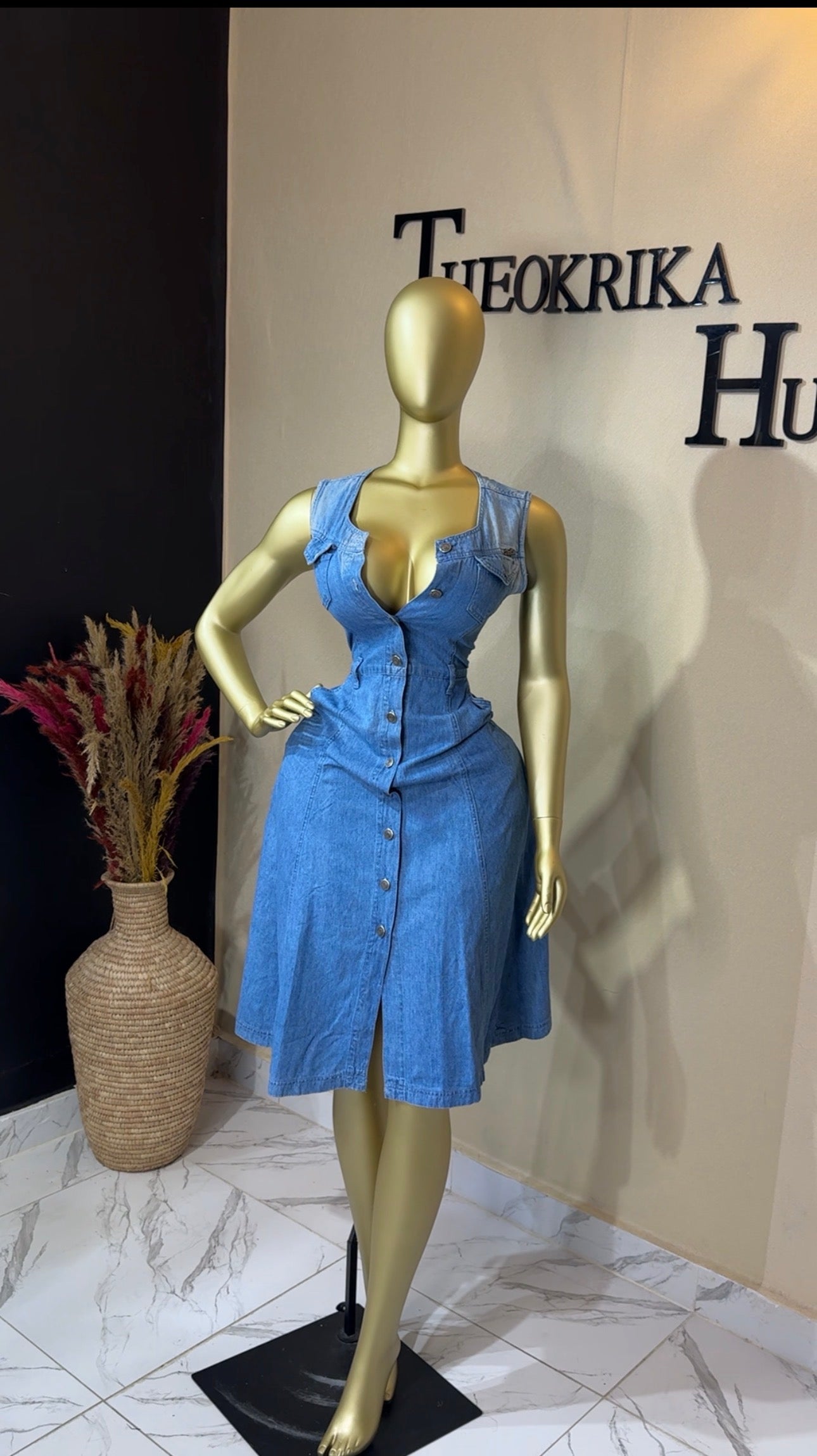 Denim dress size 10